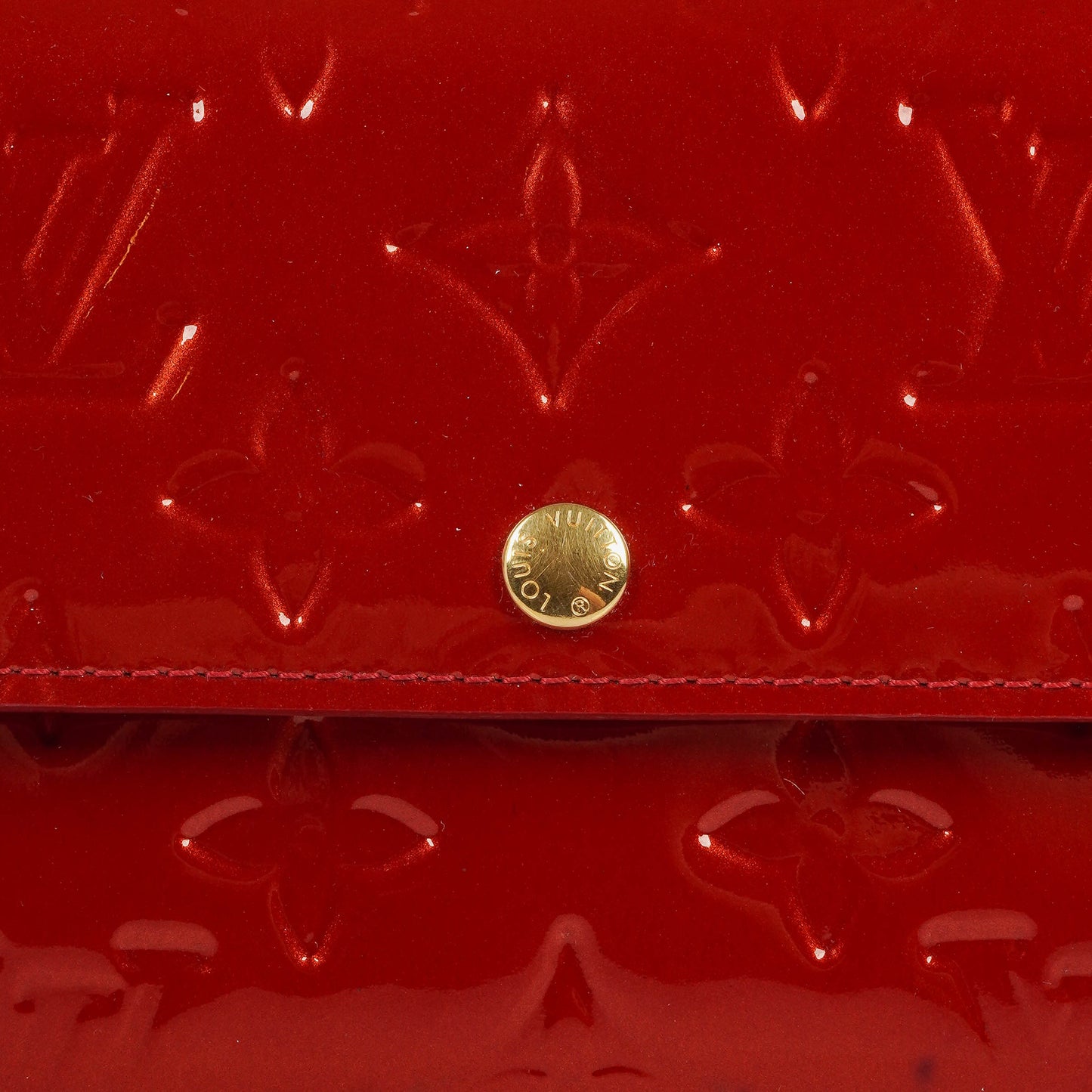 Louis Vuitton Sarah Rouge Red Monogram Vernis Wallet