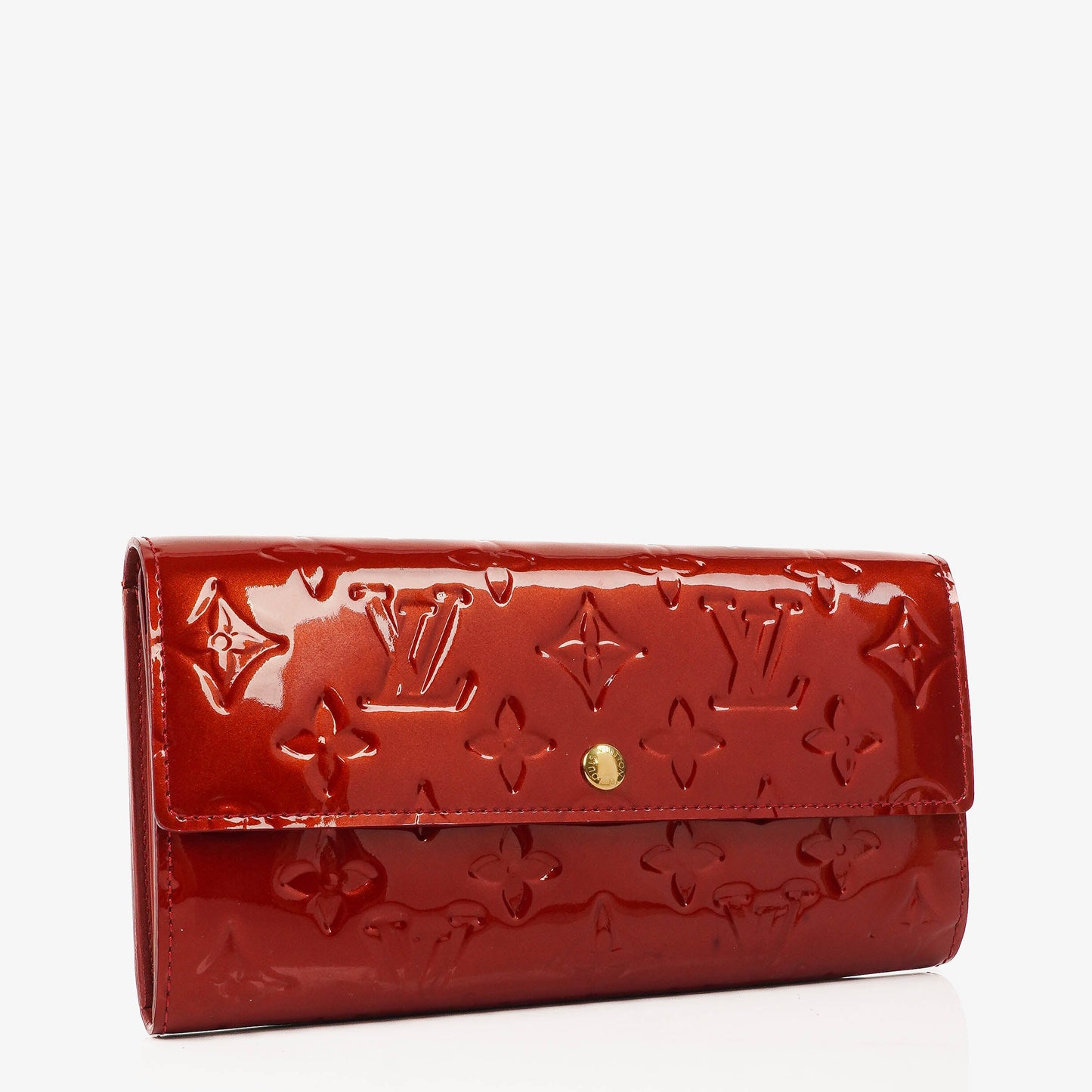 Louis Vuitton Sarah Rouge Red Monogram Vernis Wallet