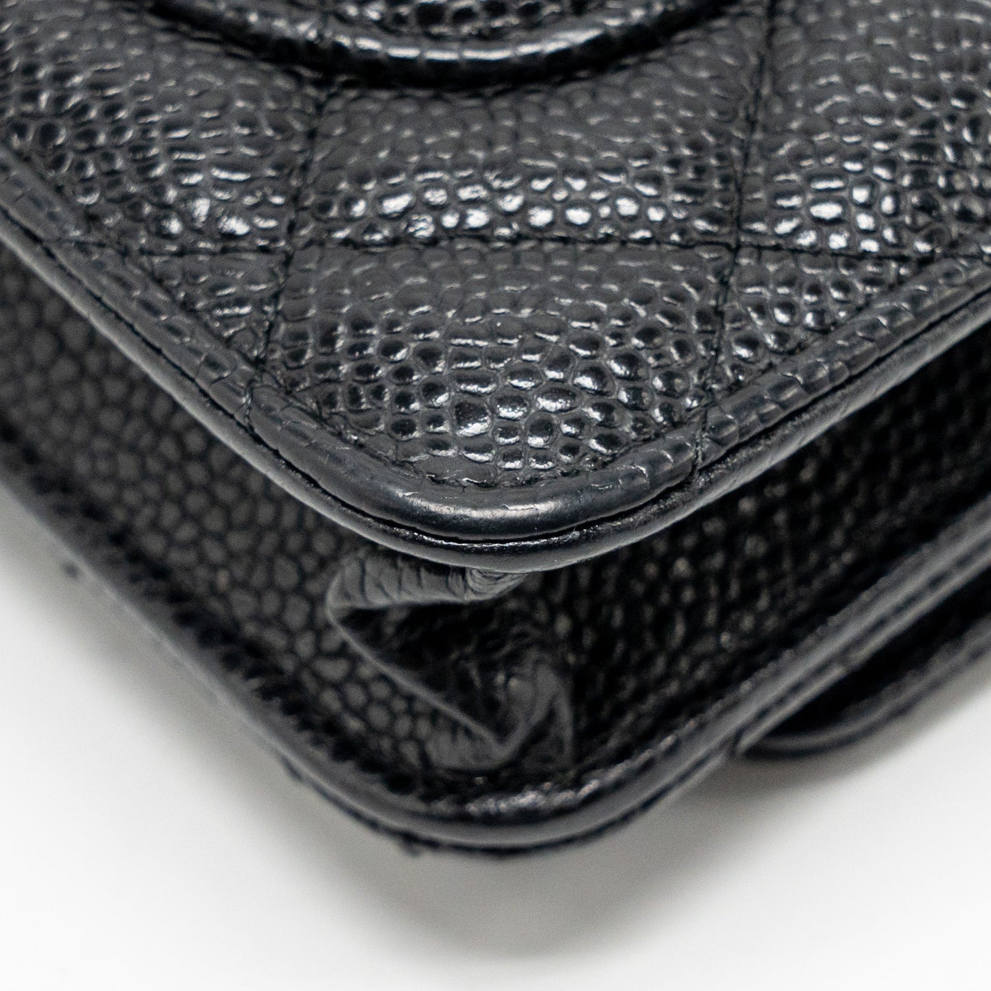 CHANEL Classic Wallet On Chain Caviar Black