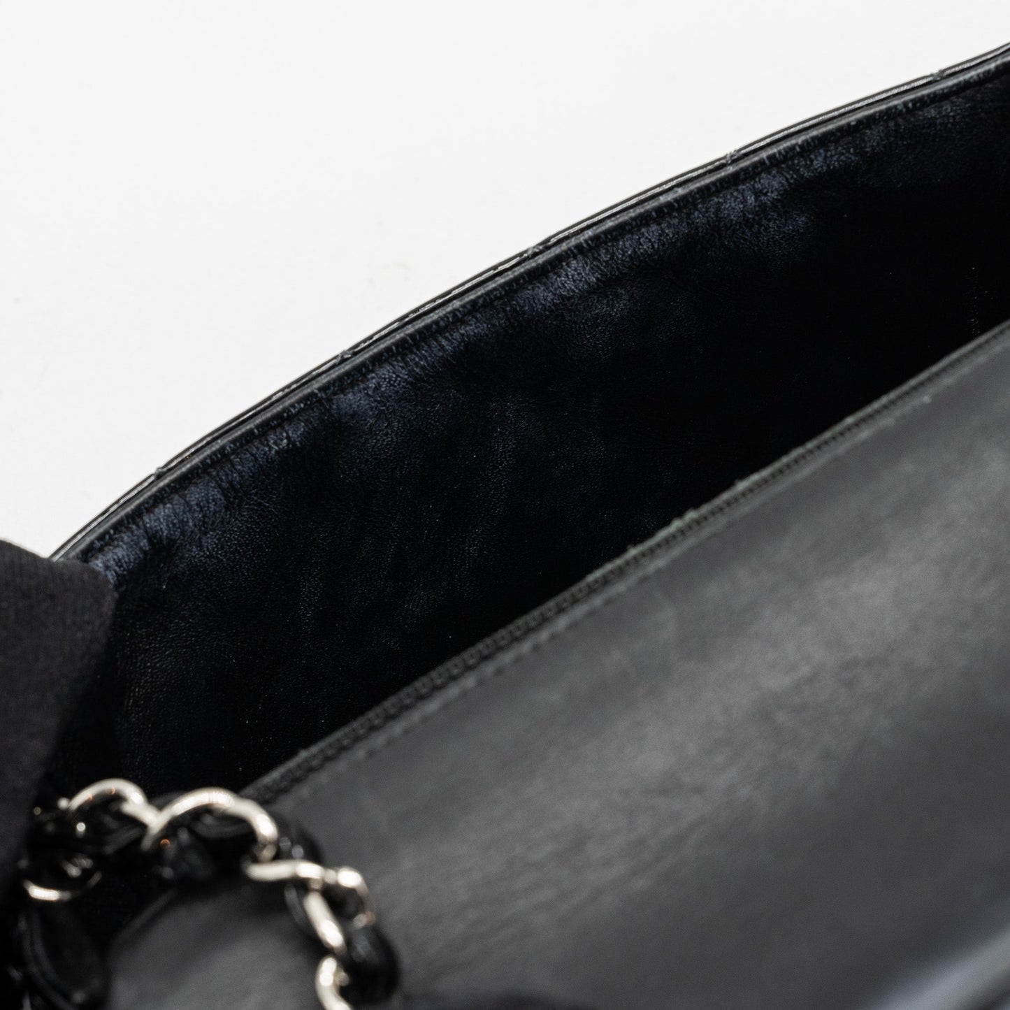 Chanel Mini Rectangular Flap Bag Patent Black