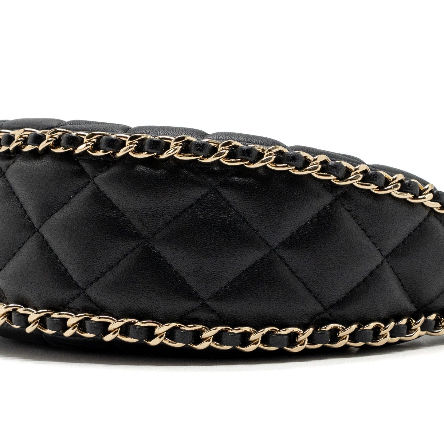 Chanel Small Moon Hobo Bag Lambskin Black L (microchip)