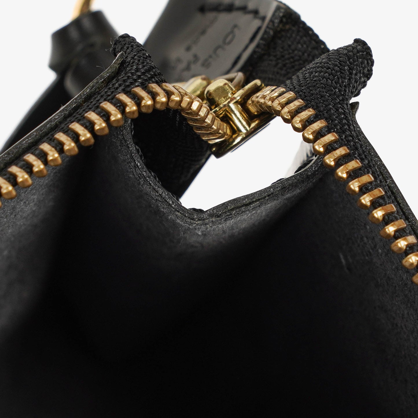Louis Vuitton Pochette Accessoires Black EPI Leather Clutch Handbag