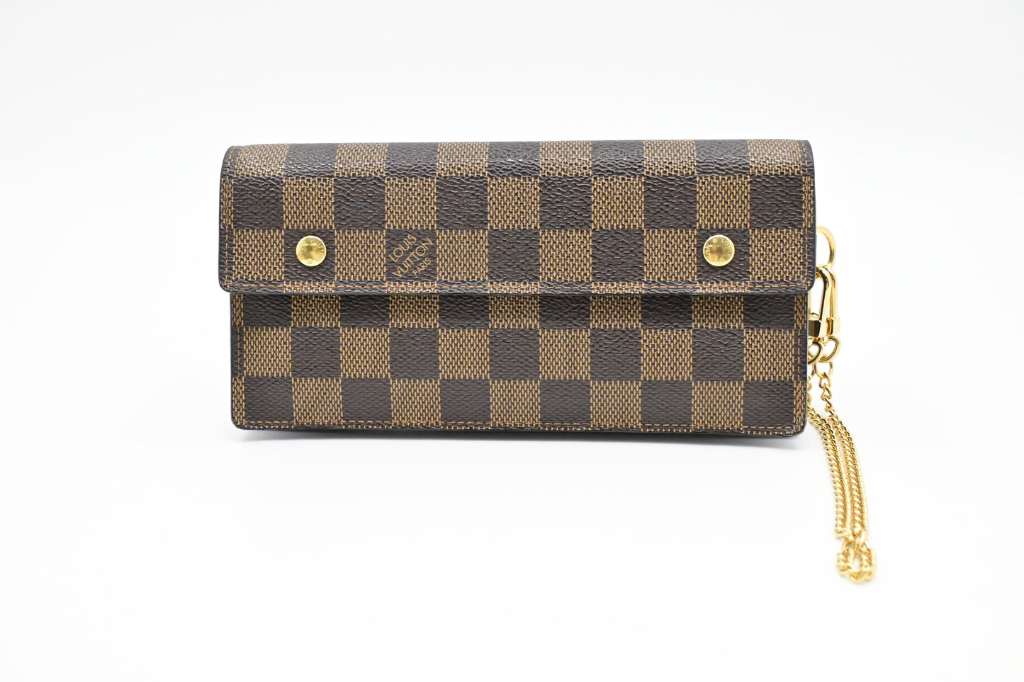 Louis Vuitton Accordion Wallet in Damier Ebene Canvas