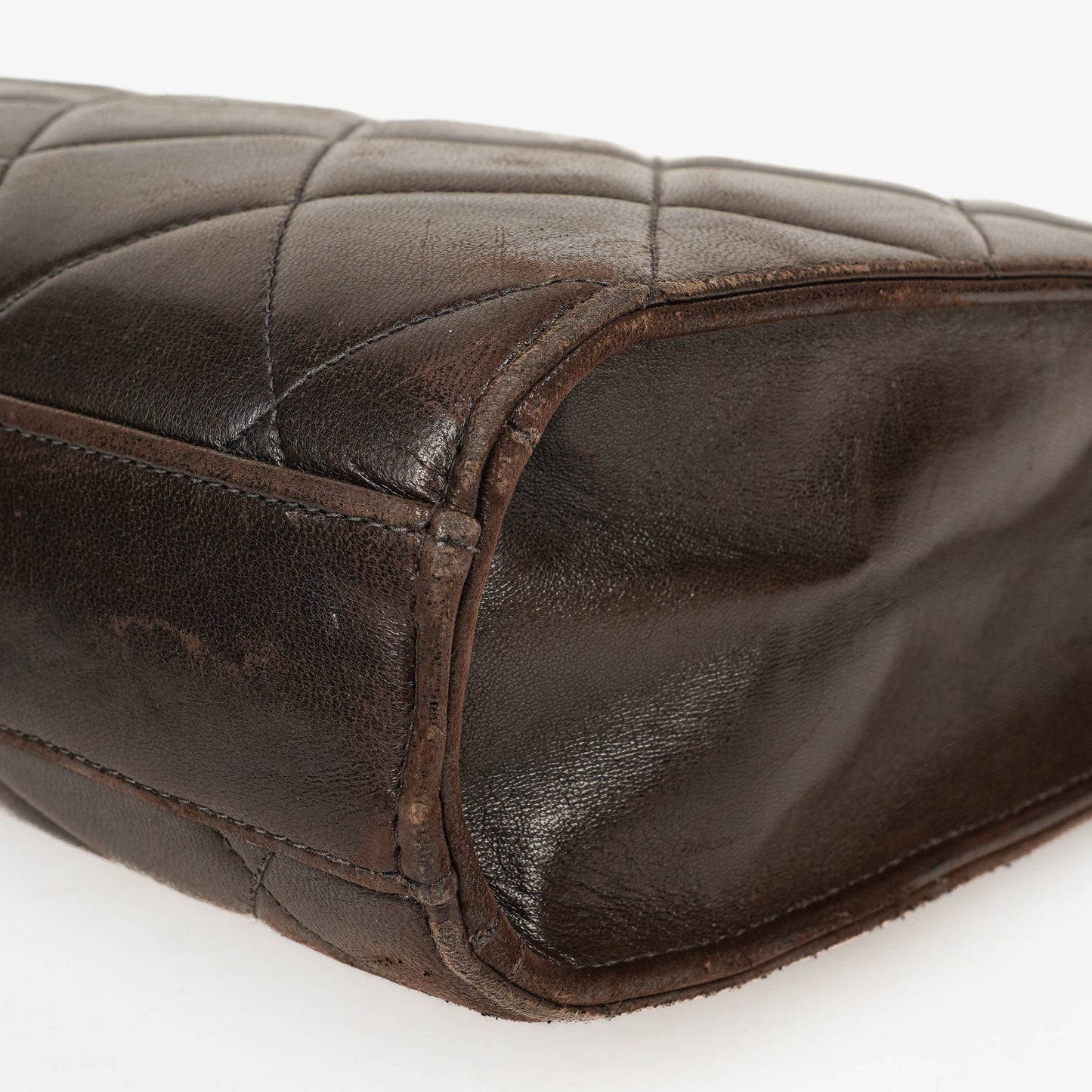 Chanel CC Maxi Logo Dark Brown Briefcase