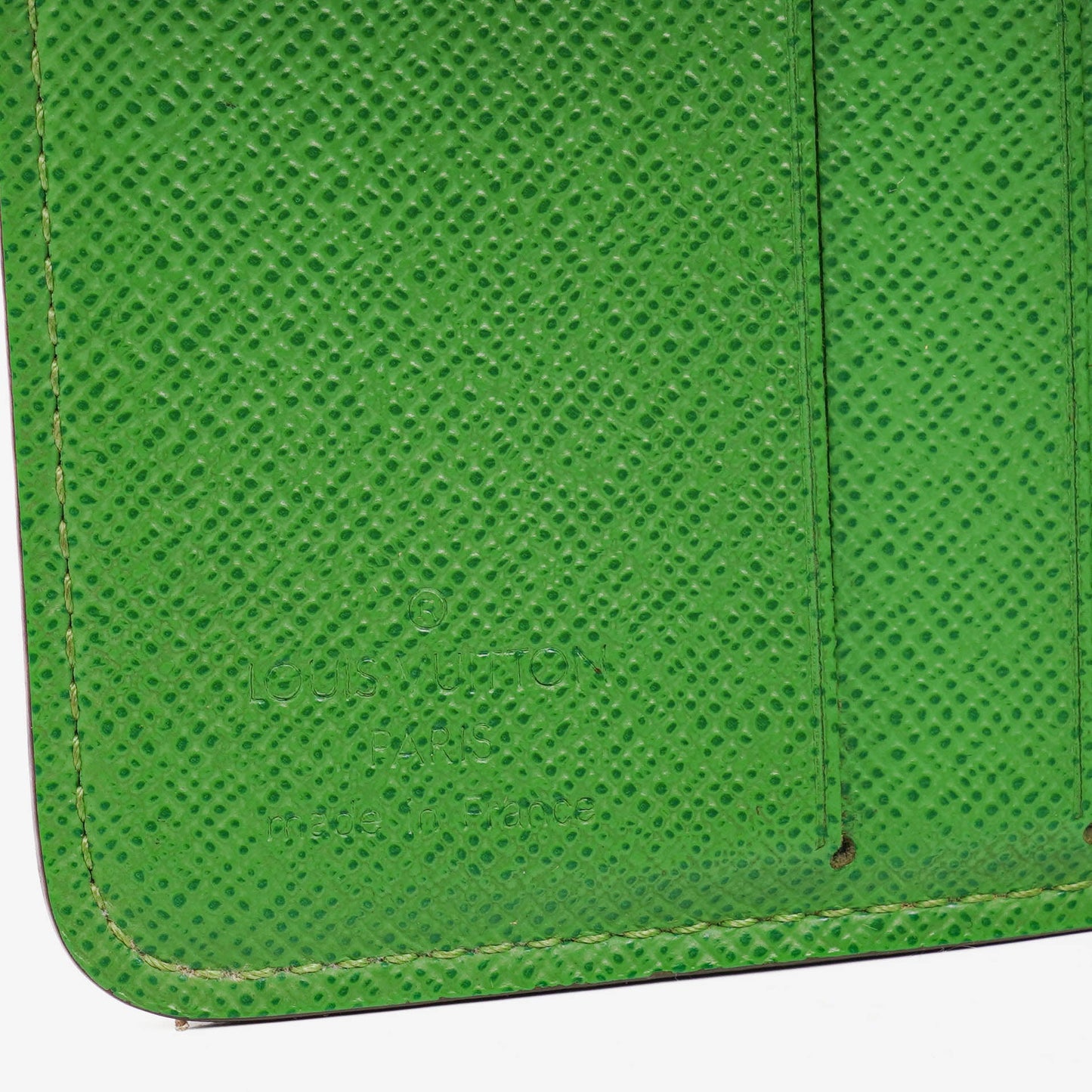Louis Vuitton Monogram Canvas Perforated Green Compact Zip Wallet