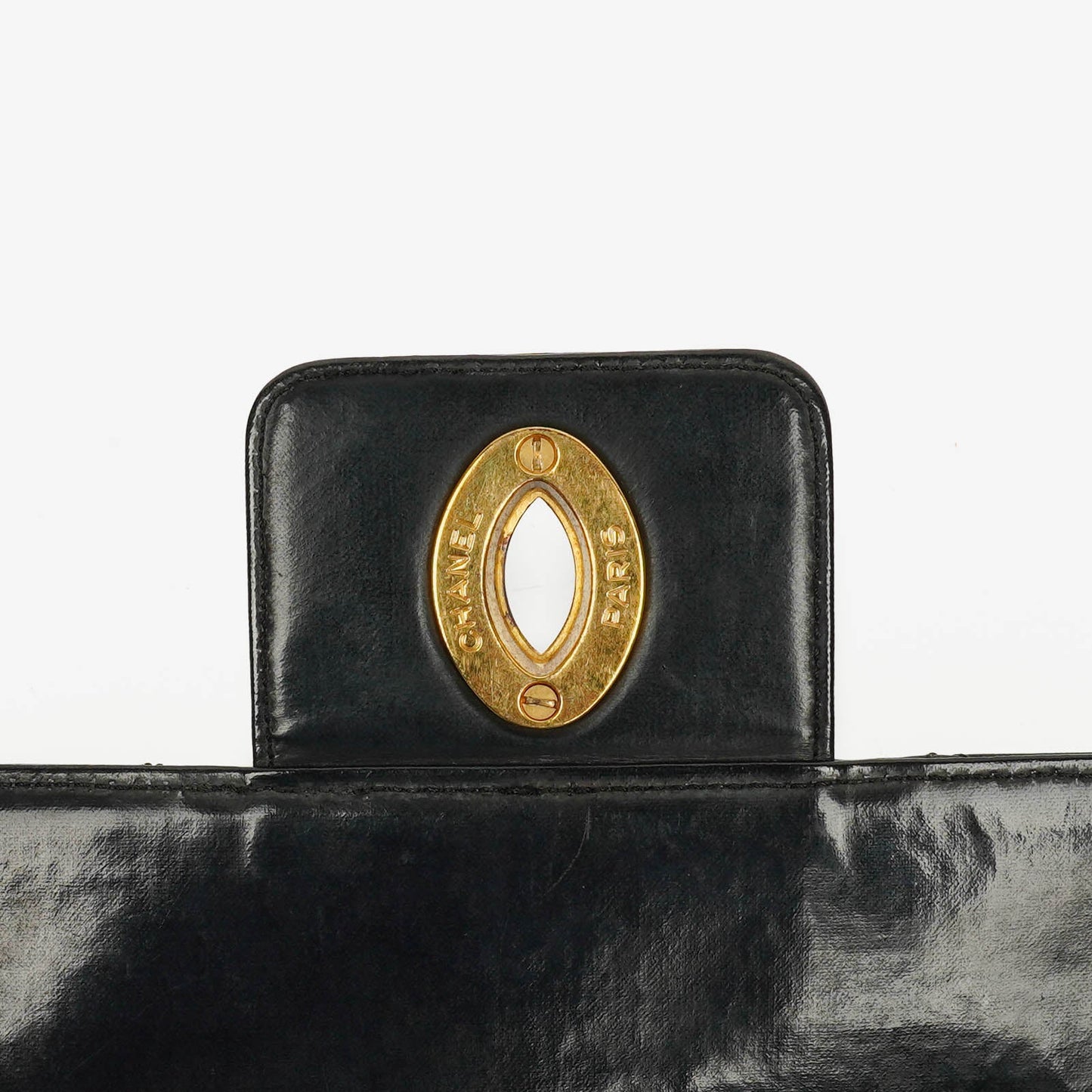 Chanel CC Maxi Logo Black Briefcase