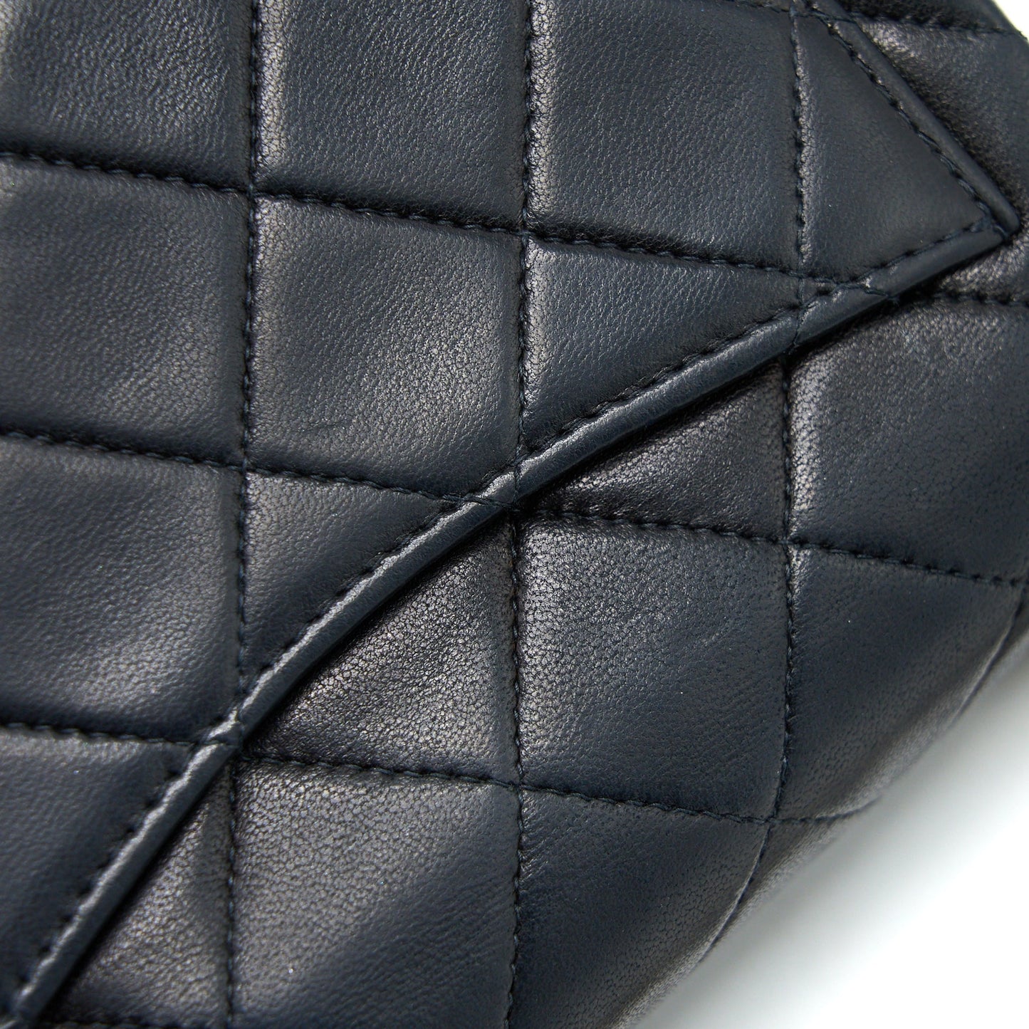 Chanel  Square Flap Bag Lambskin Black