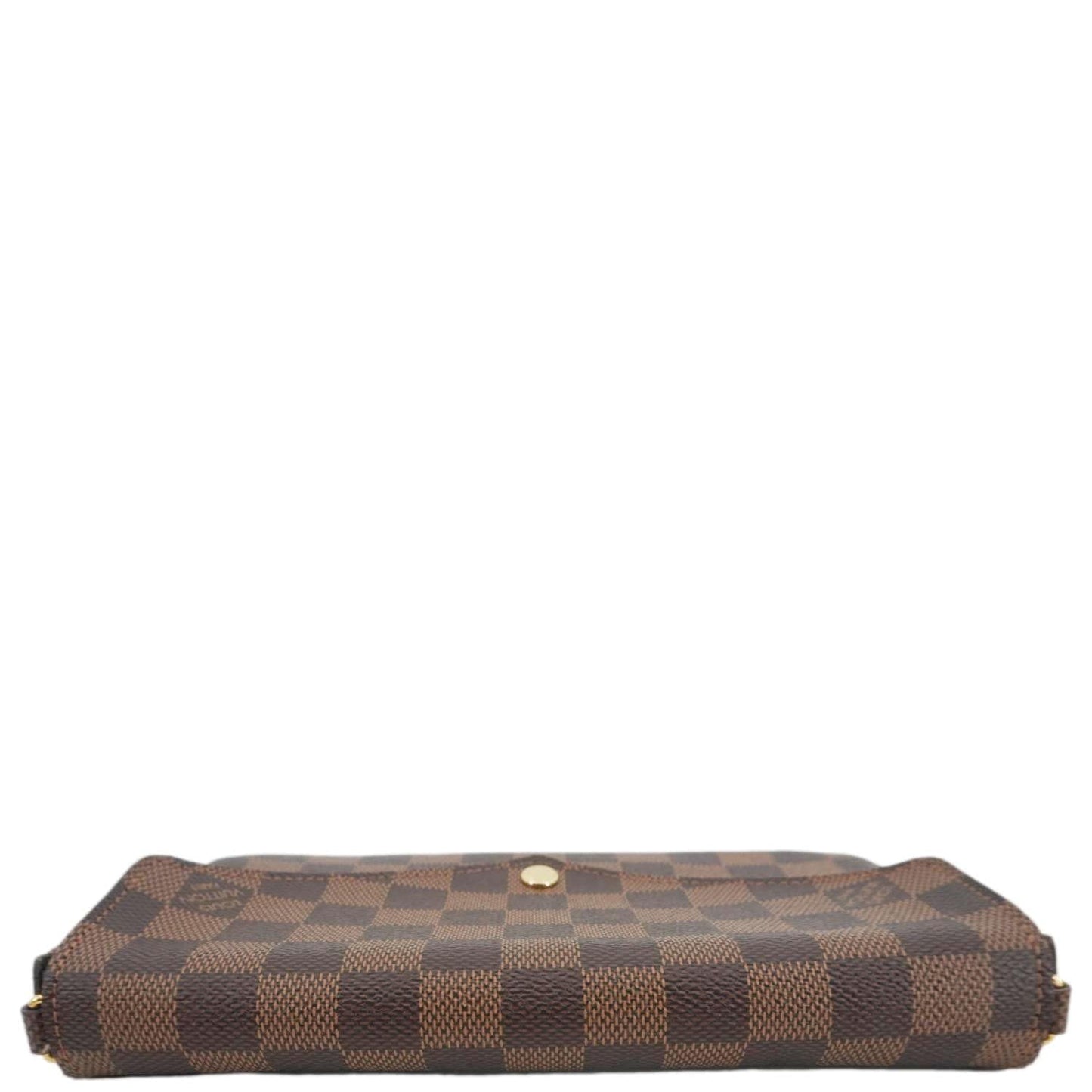 LOUIS VUITTON Felicie Pochette Damier Ebene Crossbody Bag Brown