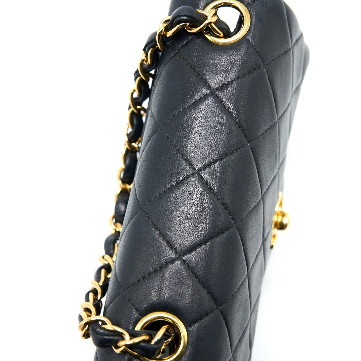 Chanel  Square Flap Bag Lambskin Black