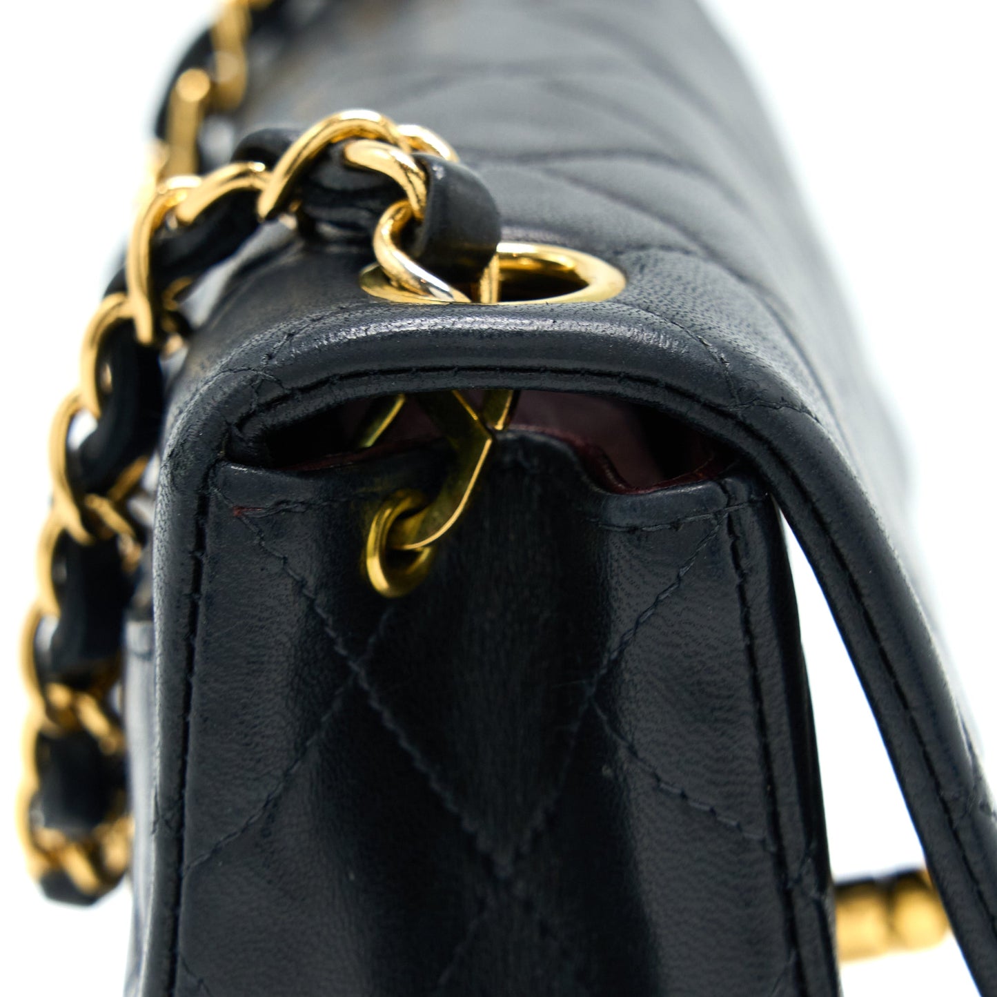 Chanel  Square Flap Bag Lambskin Black