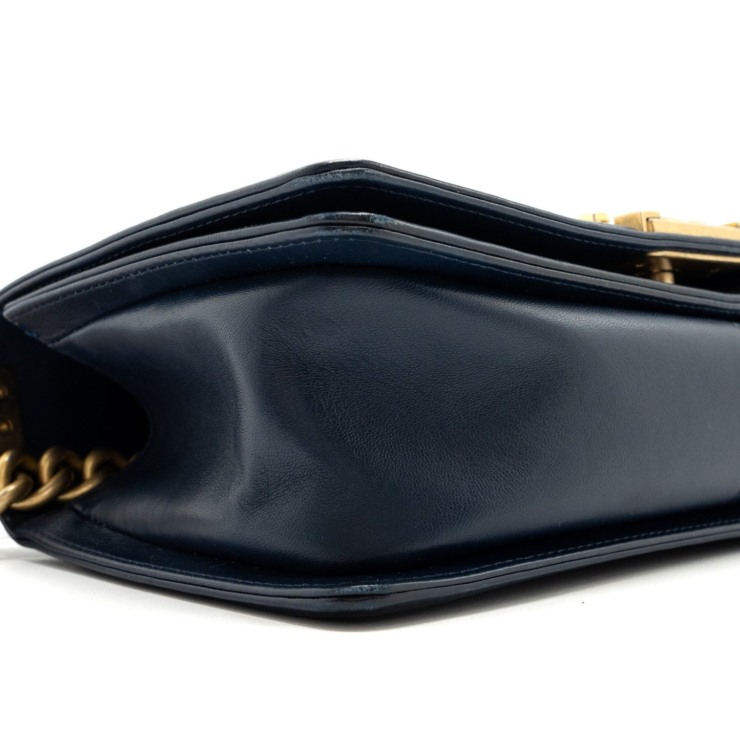 CHANEL MEDIUM BOY BAG lambskin BLUE