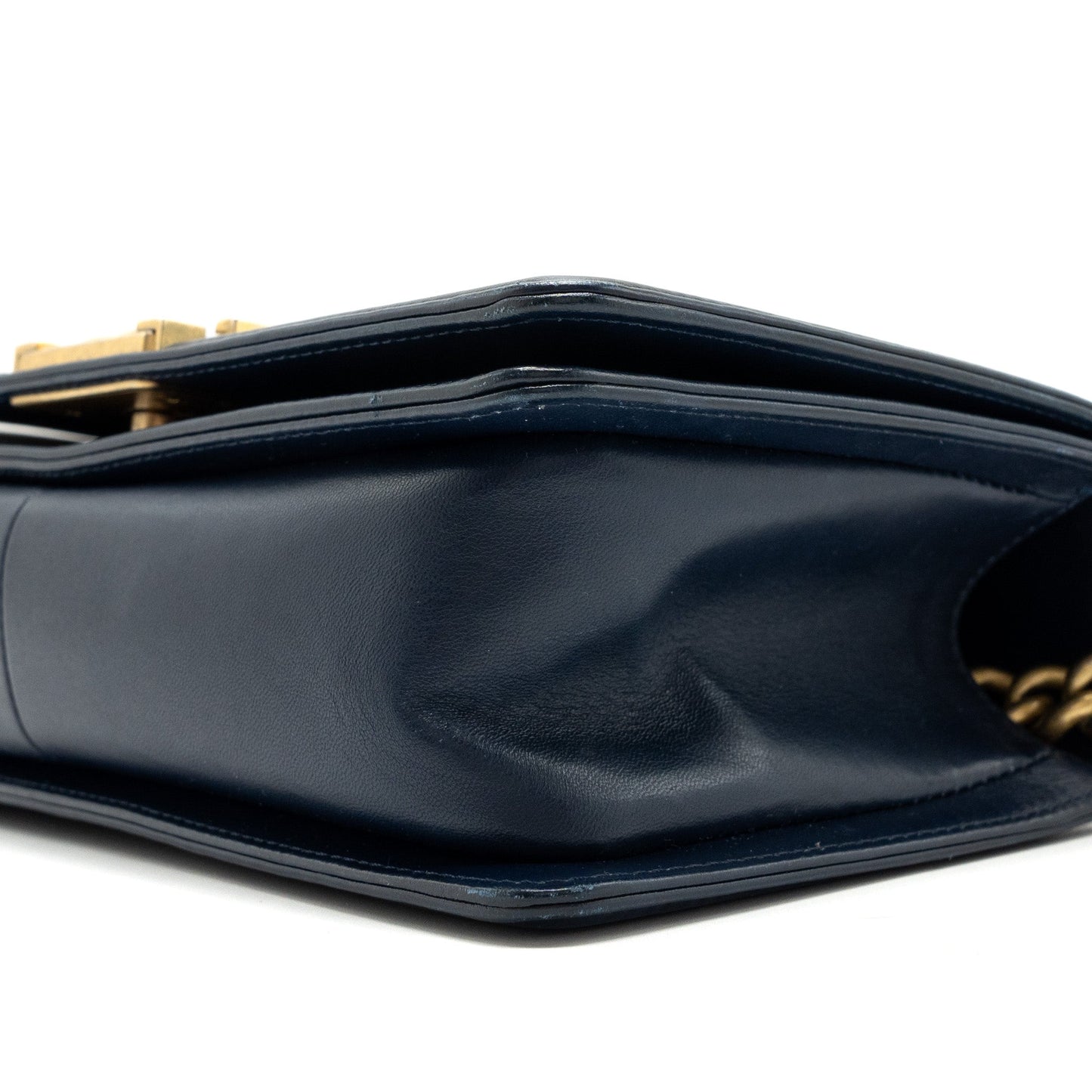 CHANEL MEDIUM BOY BAG lambskin BLUE