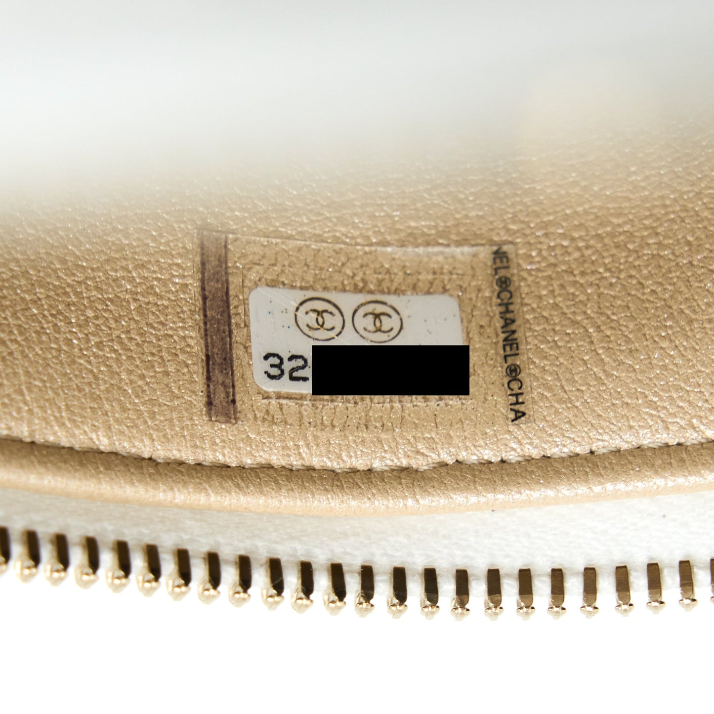 Chanel Top Handle Vanity Case Lambskin White