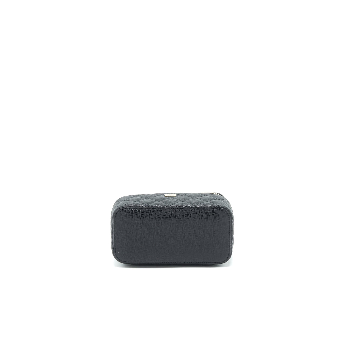 Chanel Small Long Vanity With Chain Caviar  Black L