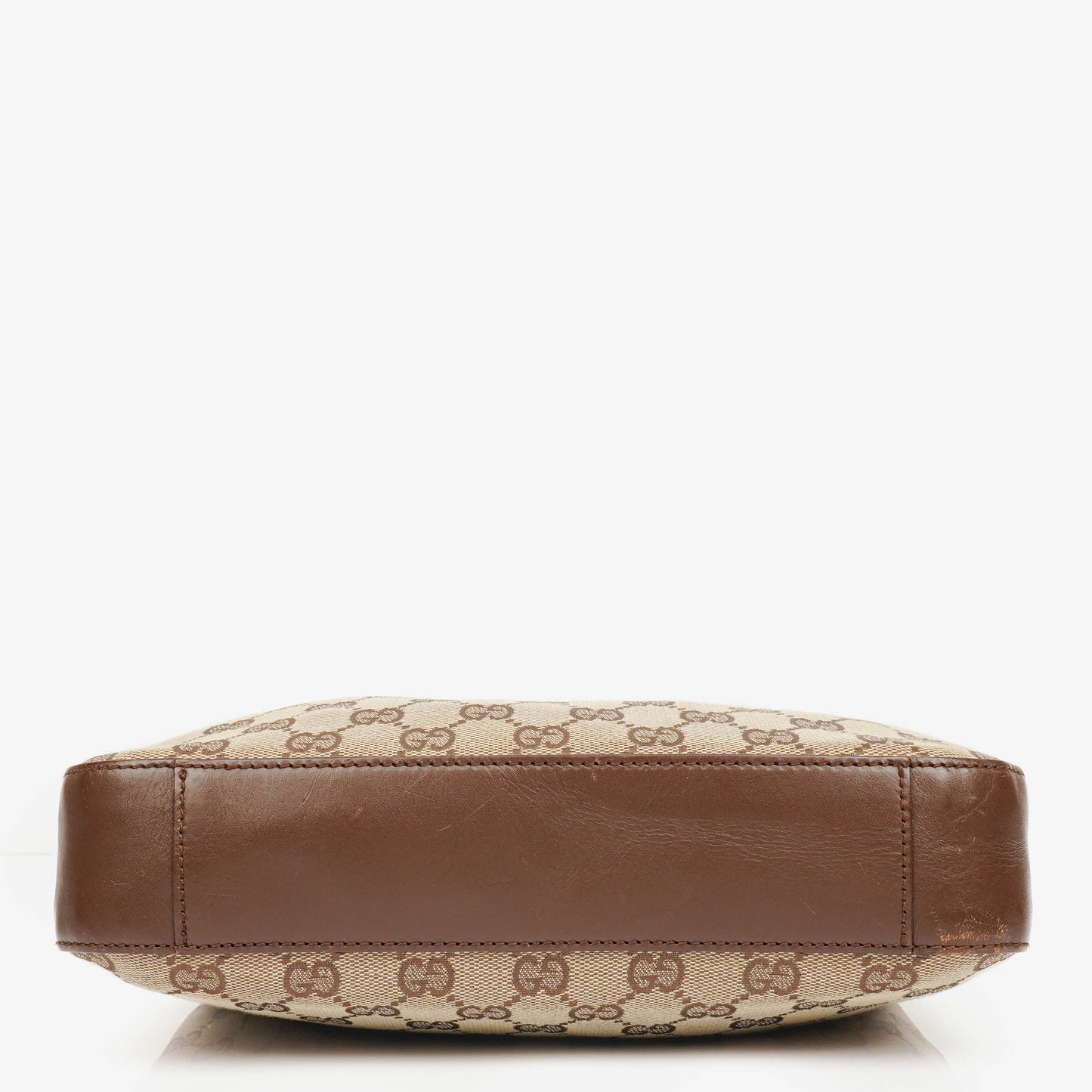 Gucci Monogram GG Canvas and Leather Hobo Shoulder Bag