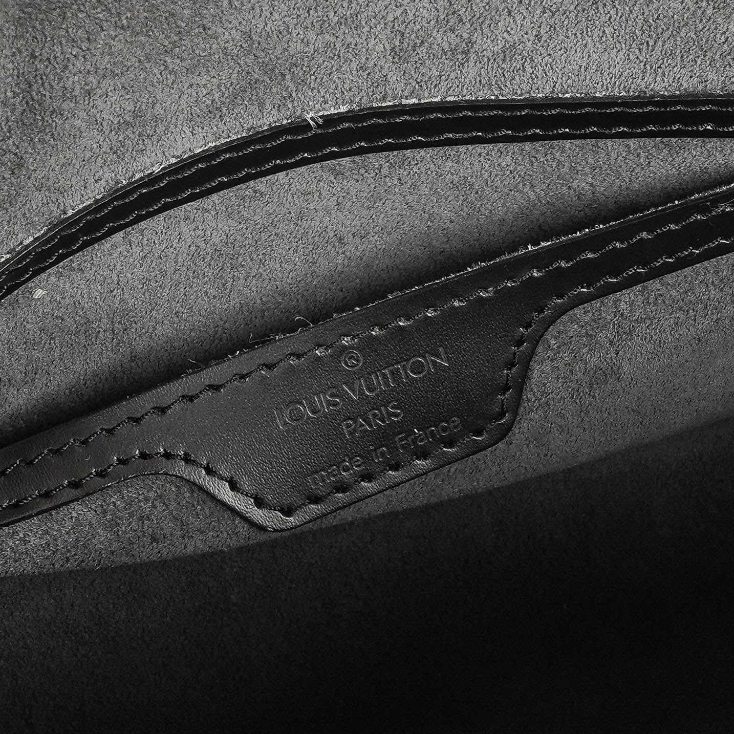 Louis Vuitton Soufflot Black EPI Leather Handbag