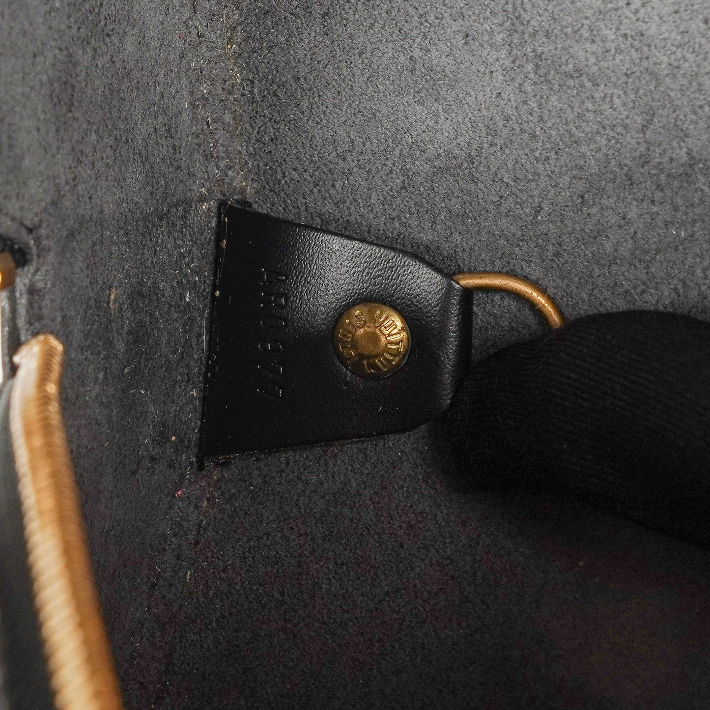 Louis Vuitton Soufflot Black EPI Leather Handbag