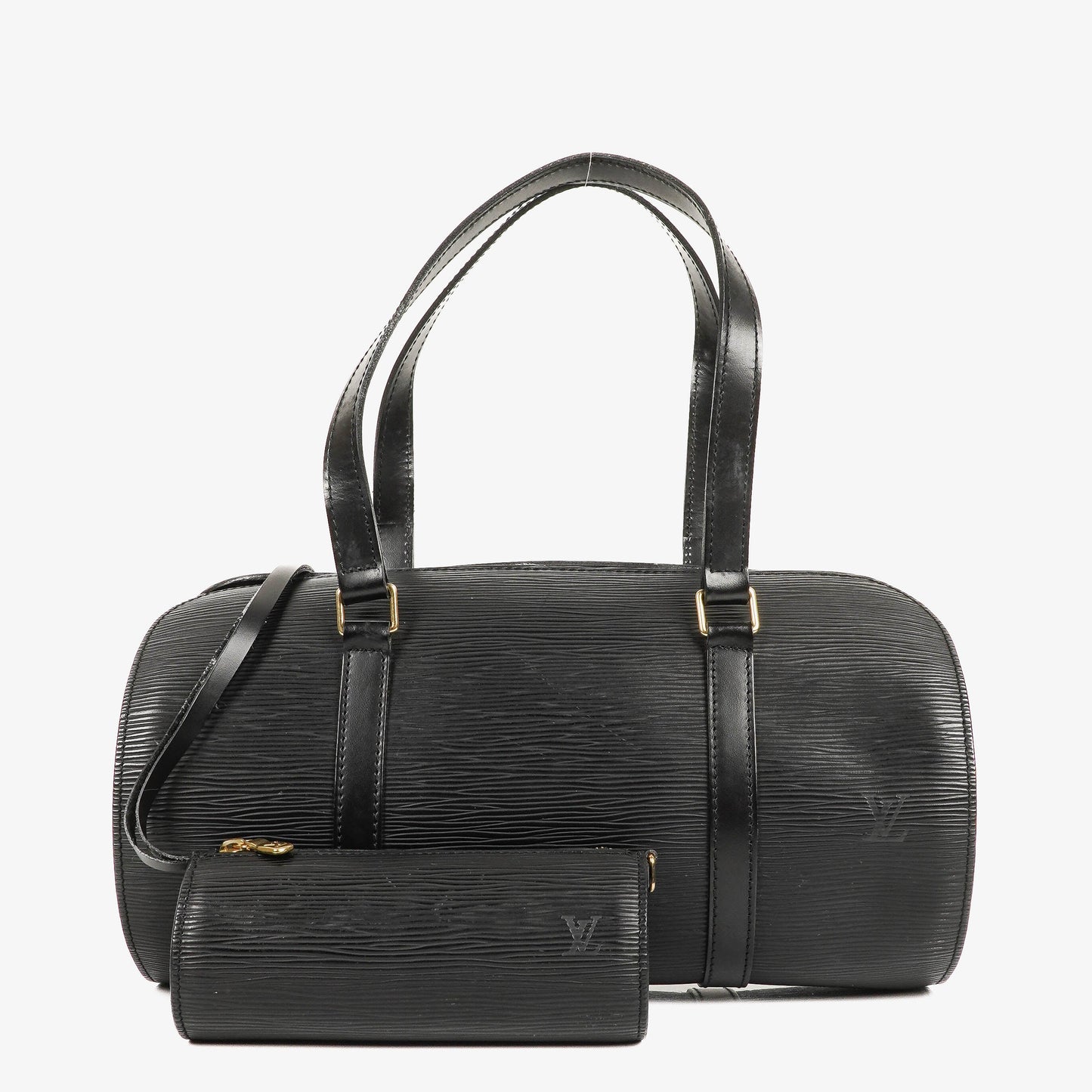 Louis Vuitton Soufflot Black EPI Leather Handbag