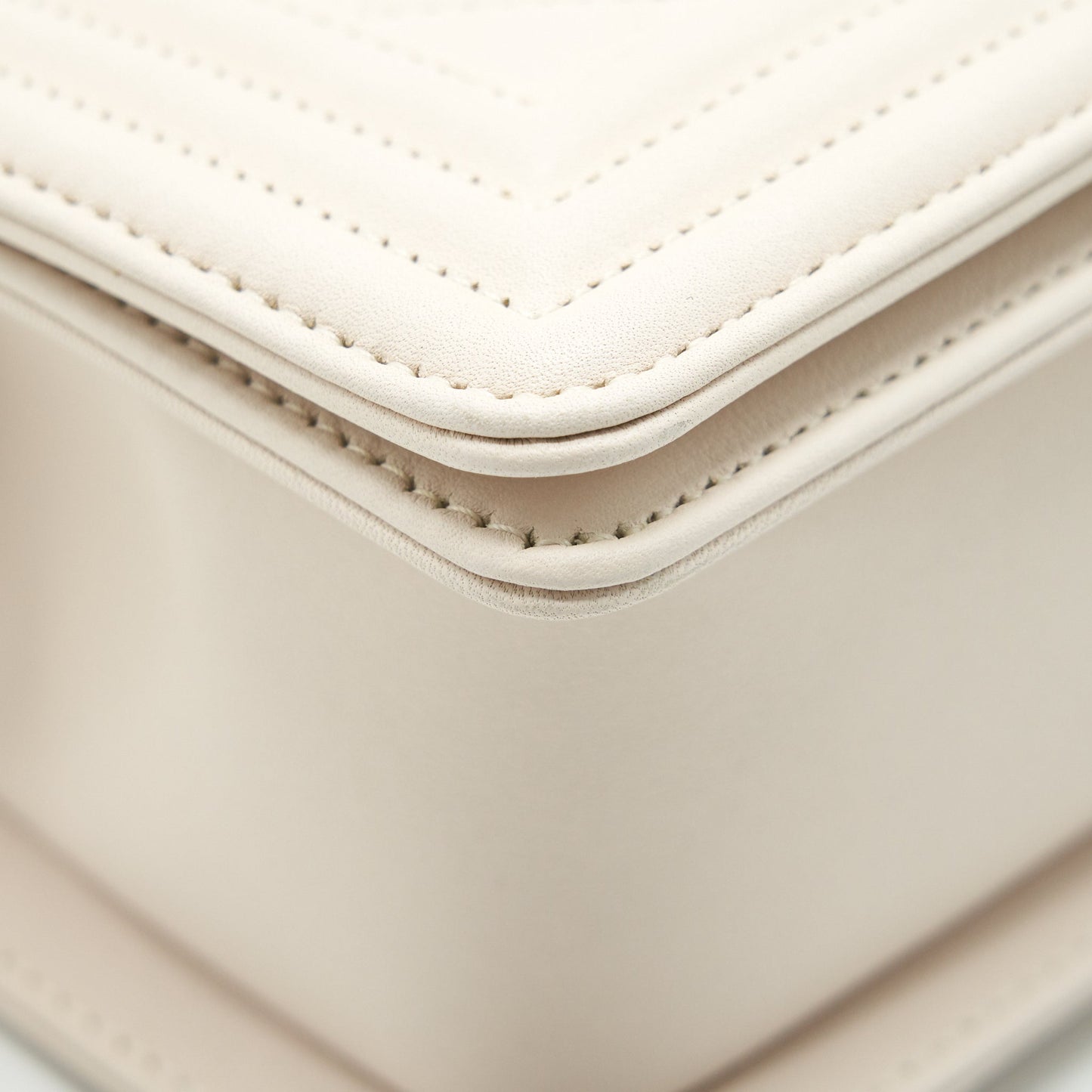 Chanel Small Boy Chanel Calfskin white