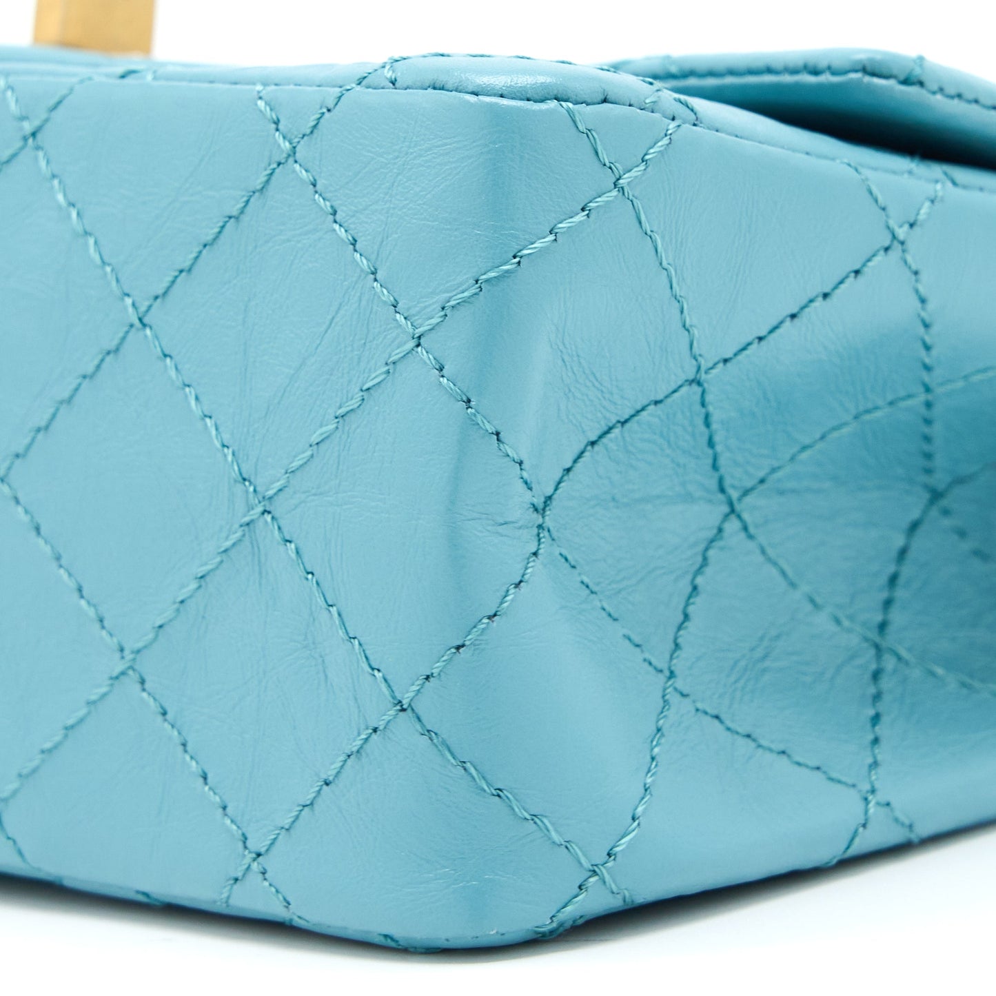 Chanel Mini 2.55 Reissue Flap Bag Aged Calfskin Light Blue