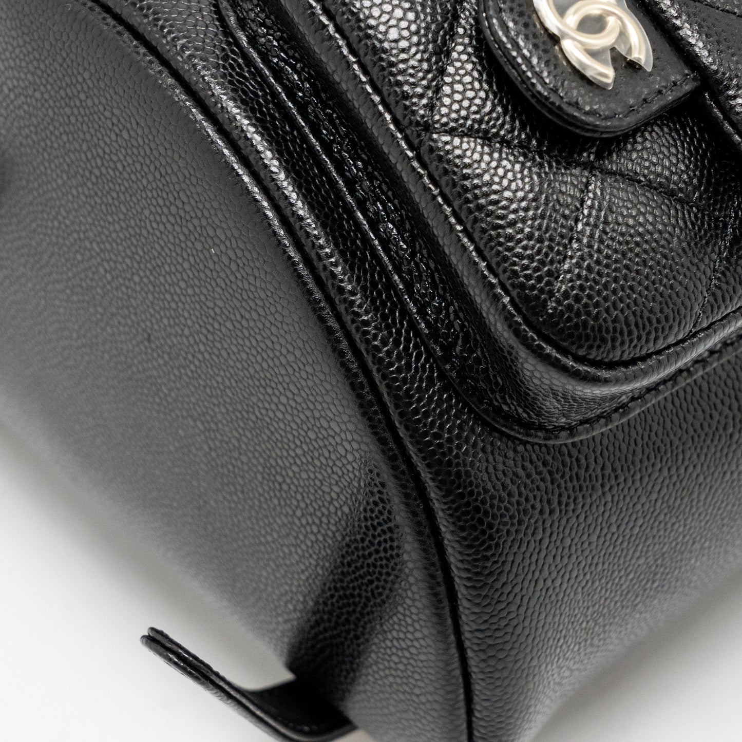 Chanel Triple Pack Duma Backpack Caviar Black L (Microchip)