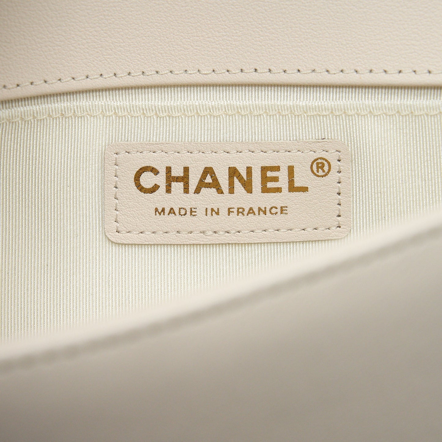 Chanel Small Boy Chanel Calfskin white