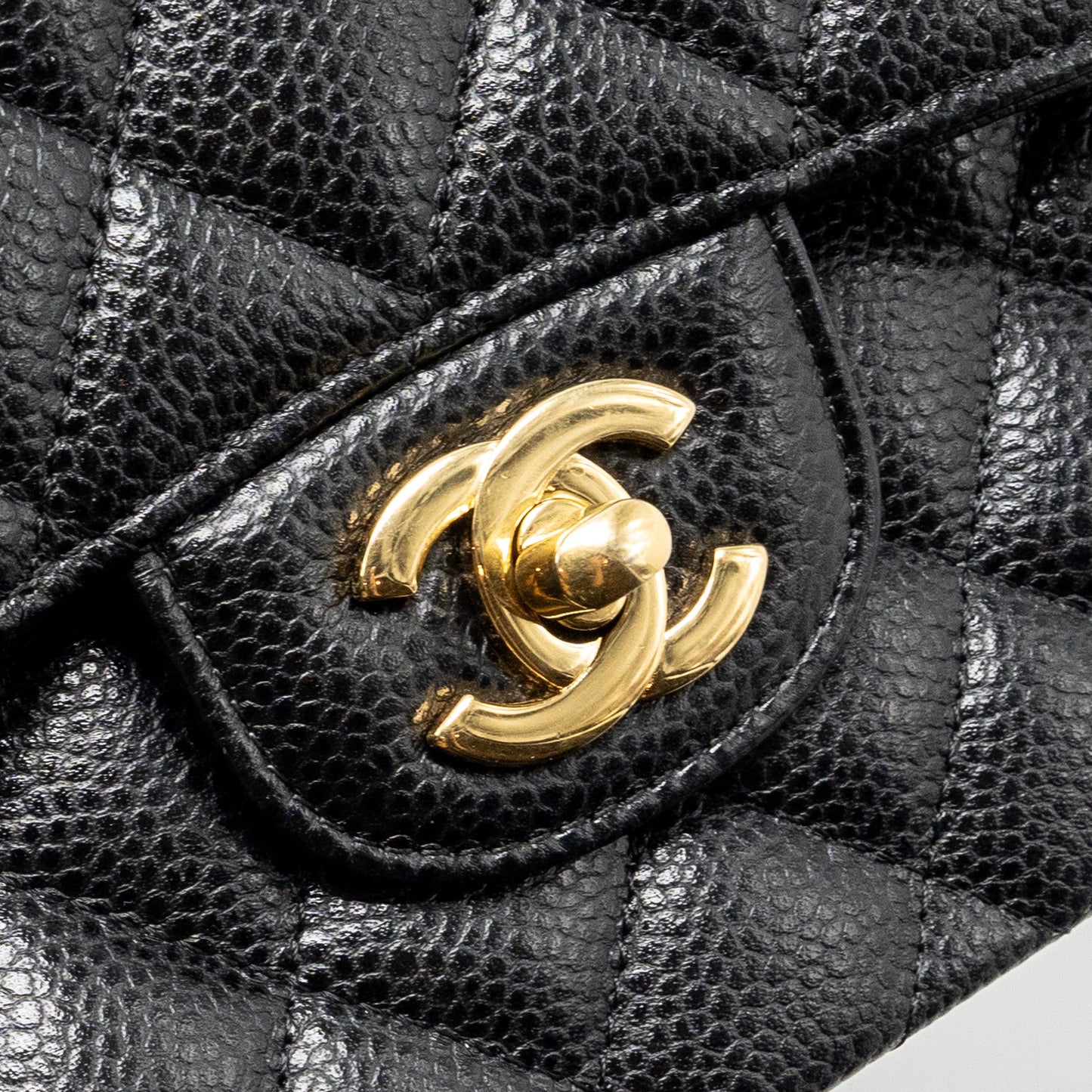 Chanel Small classic double flap bag caviar black