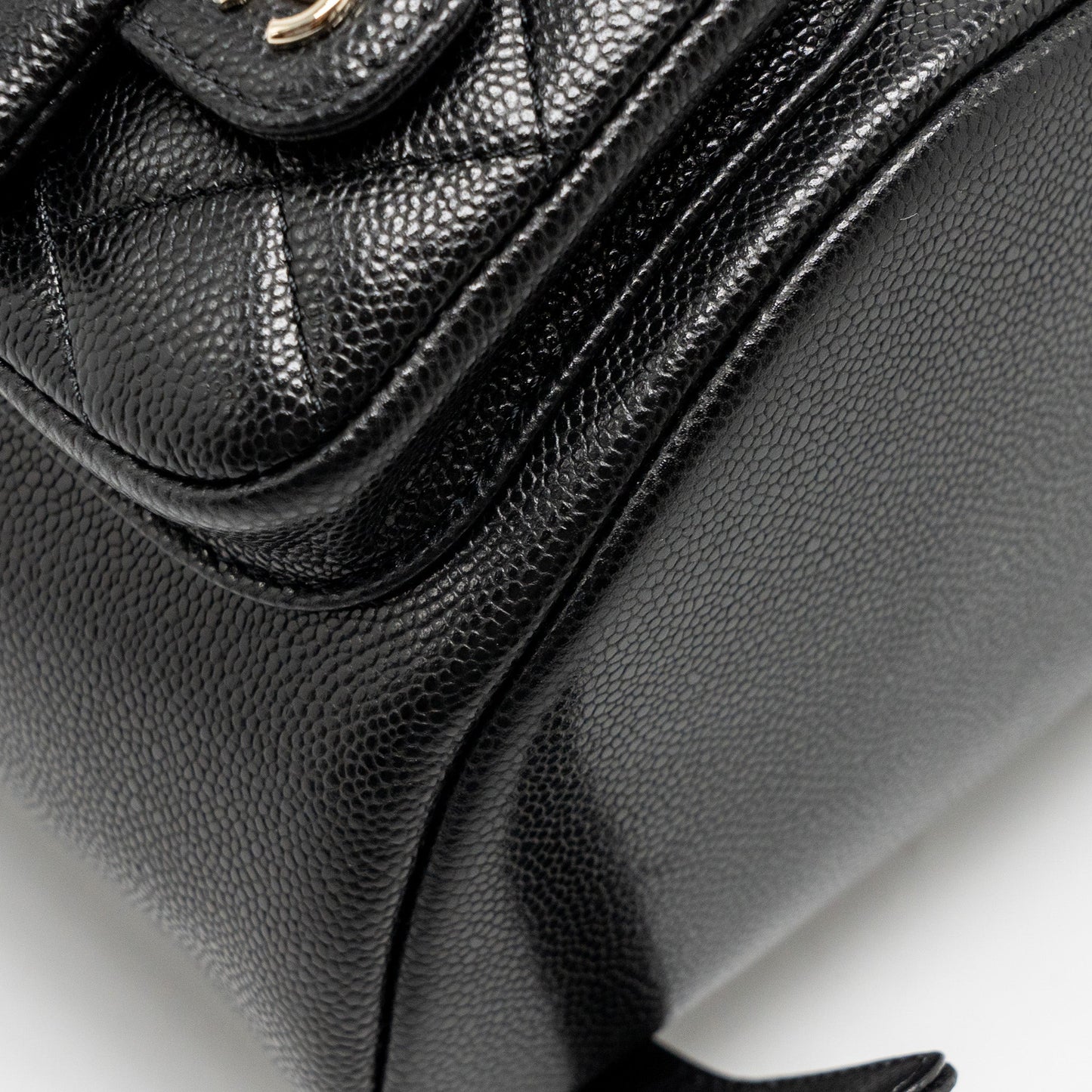 Chanel Triple Pack Duma Backpack Caviar Black L (Microchip)