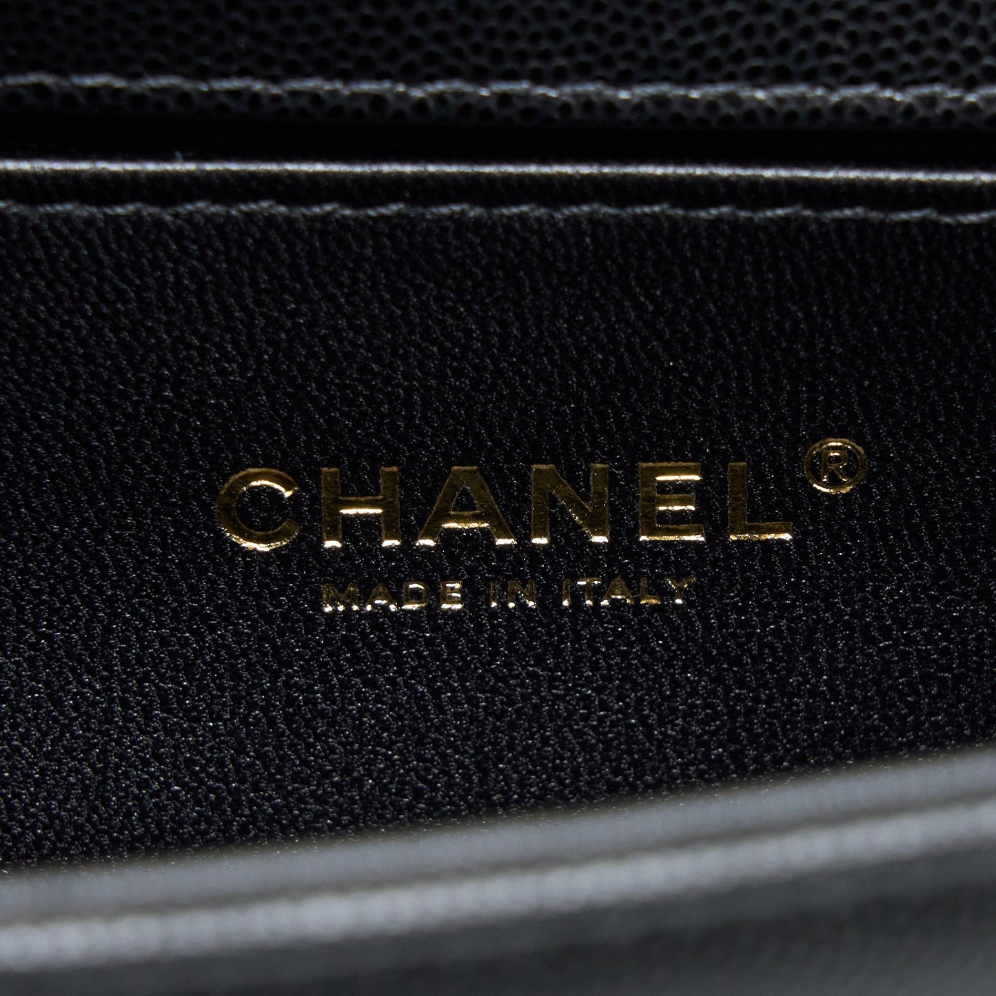 Chanel Small Boy Bag Caviar Black  (Microchip )