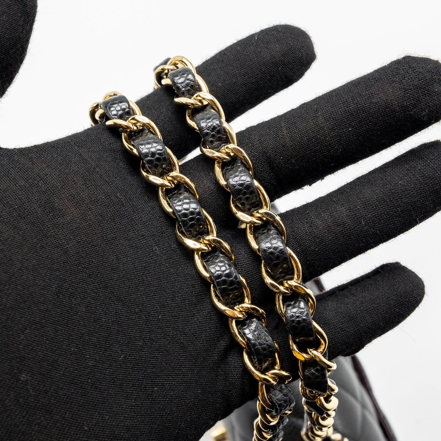 Chanel Small classic double flap bag caviar black