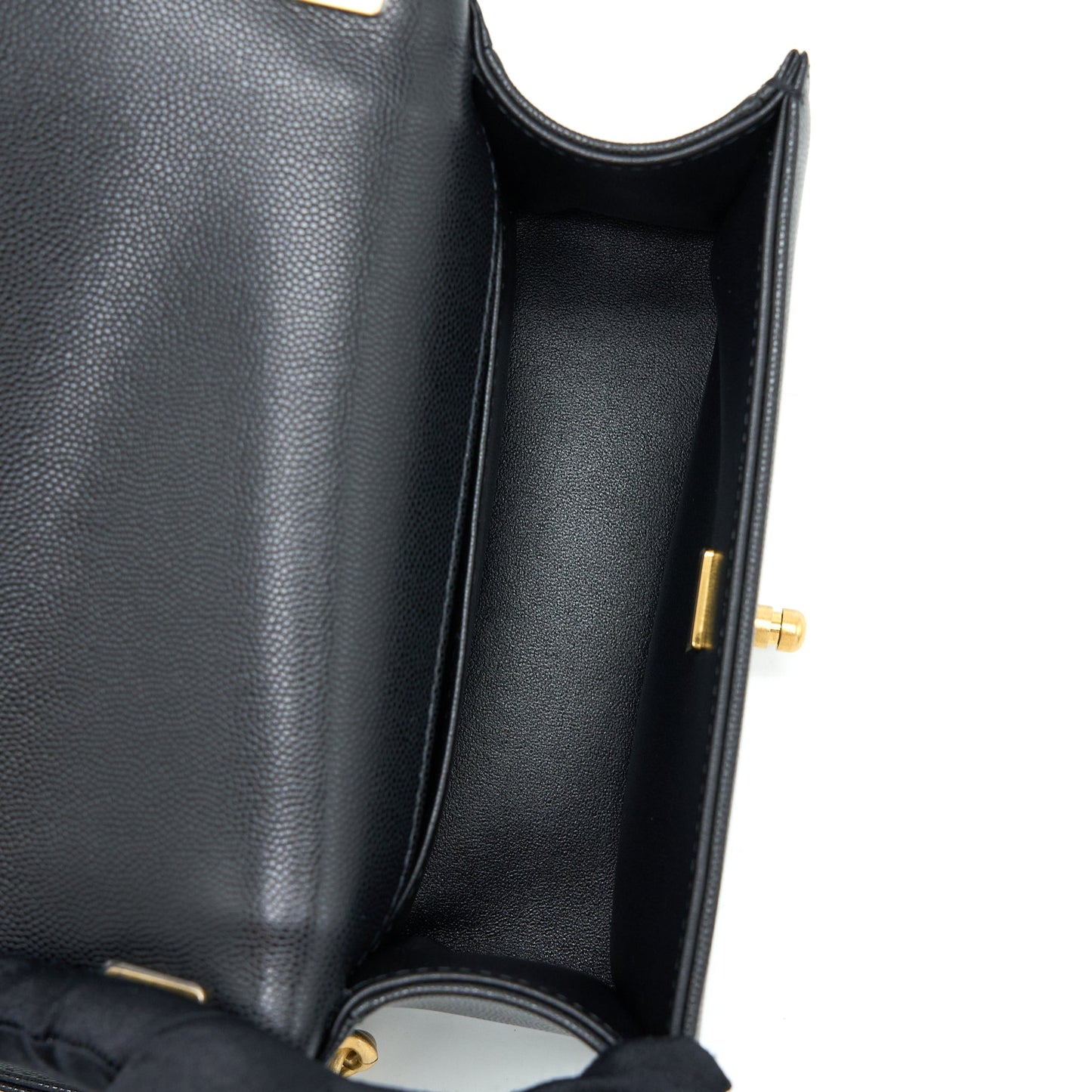 Chanel Small Boy Bag Caviar Black  (Microchip )