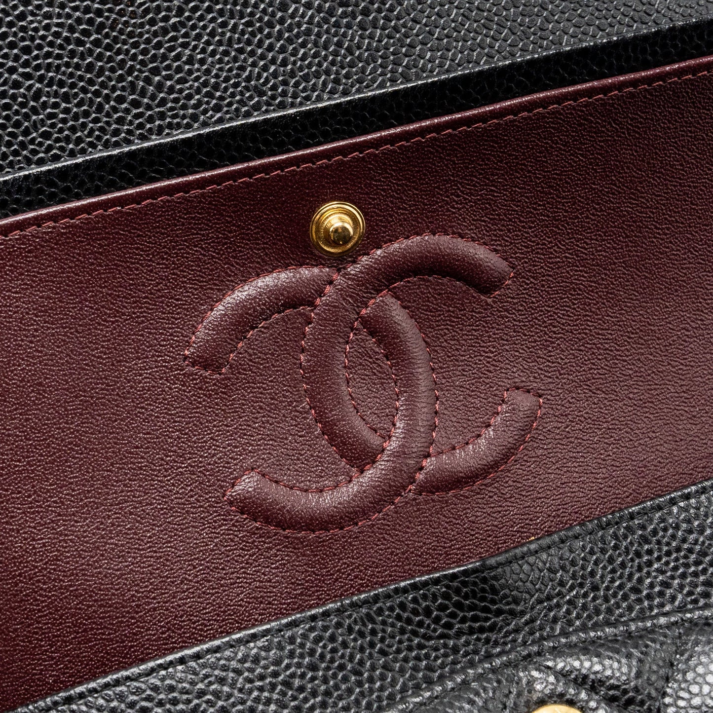 Chanel Small classic double flap bag caviar black