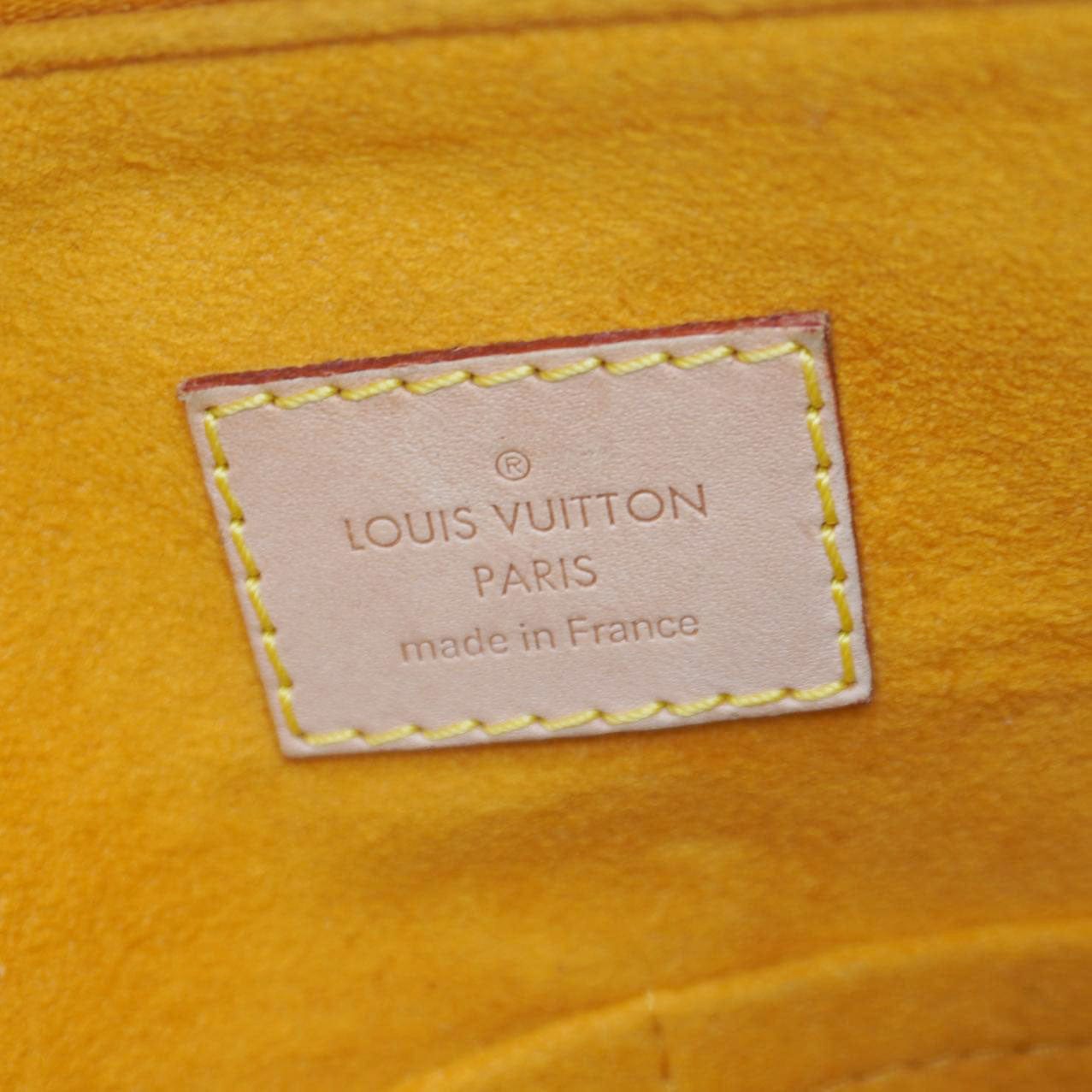 LOUIS VUITTON Pallas Monogram Canvas Crossbody Bag Saffron