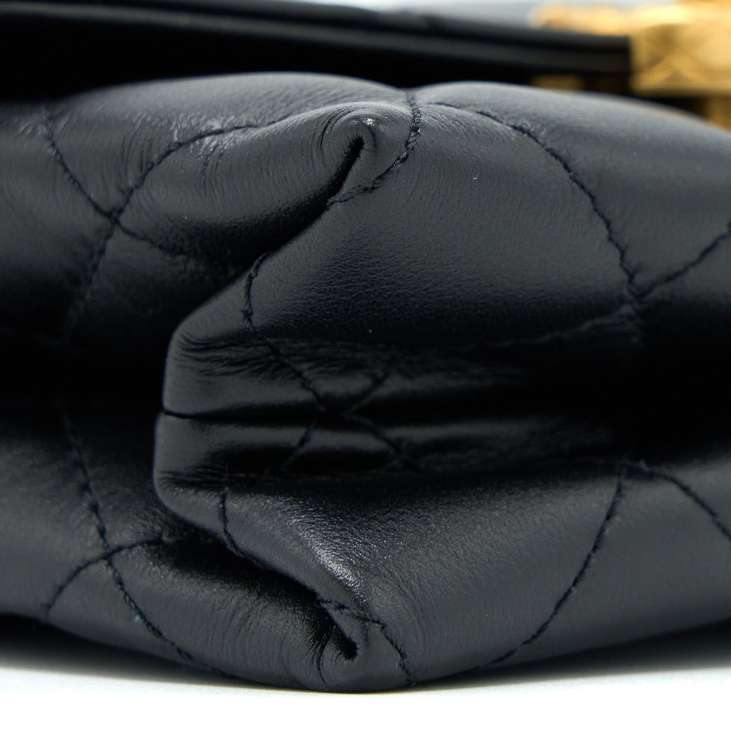 Chanel 22S Seasonal Flap Bag Calfskin Black Brushed