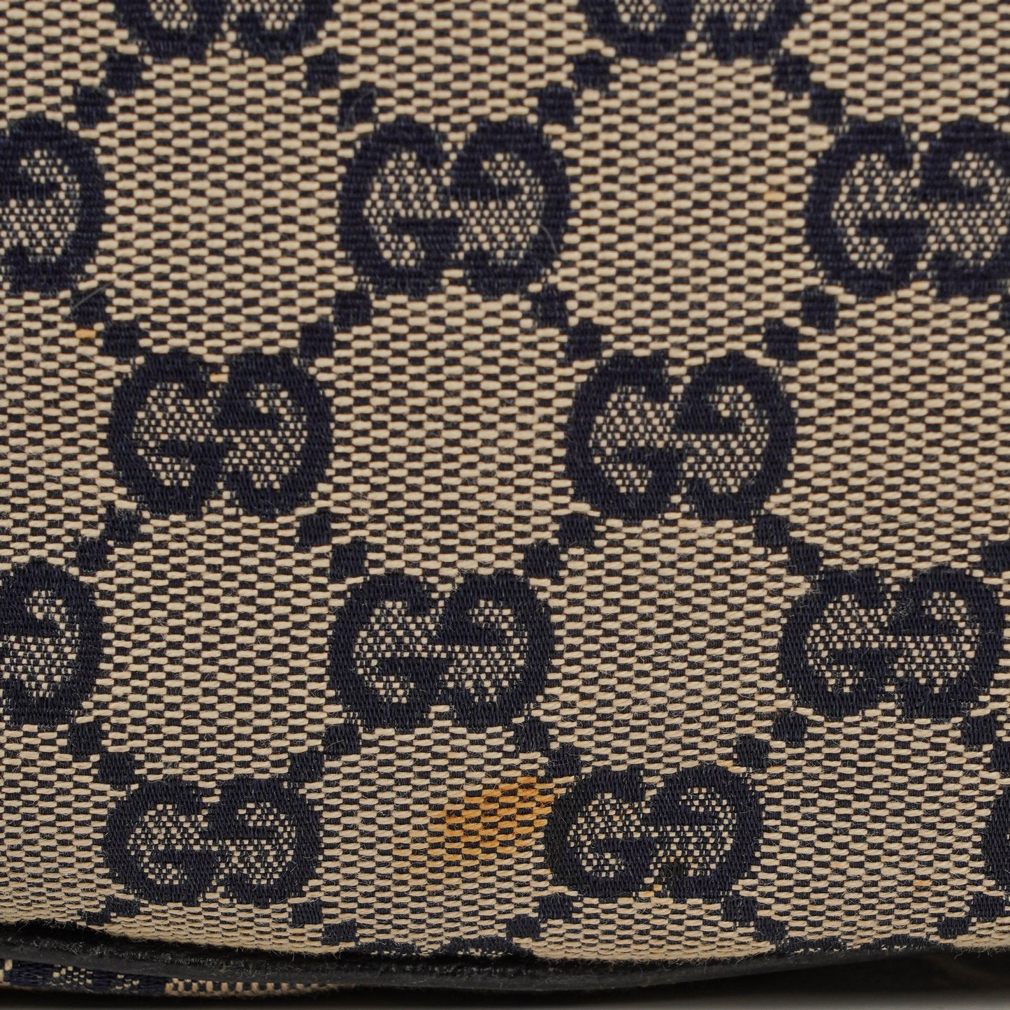 Gucci Charmy Navy GG Canvas Sherry Line Hobo Bag