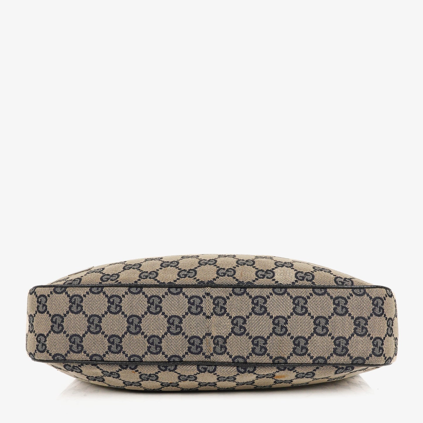 Gucci Charmy Navy GG Canvas Sherry Line Hobo Bag