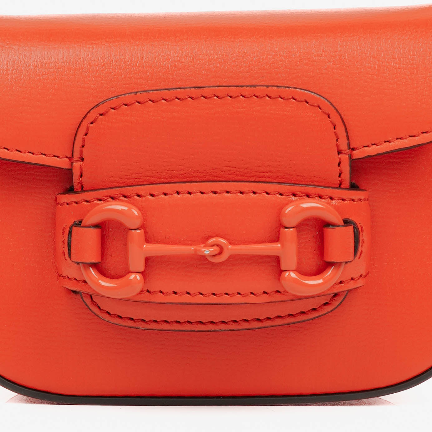 Gucci Orange Horsebit 1955 Flap Mini Shoulder Bag