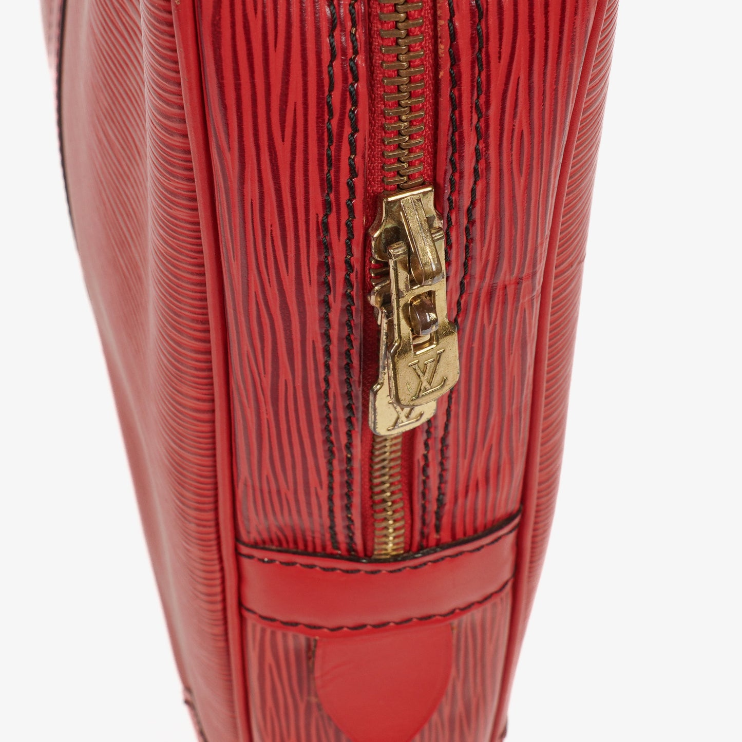 Louis Vuitton Porte-Documents Voyage Red EPI Leather Briefcase
