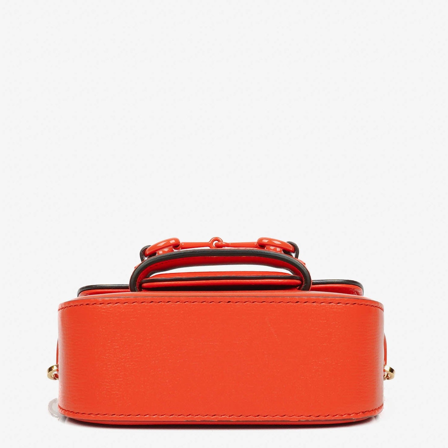 Gucci Orange Horsebit 1955 Flap Mini Shoulder Bag