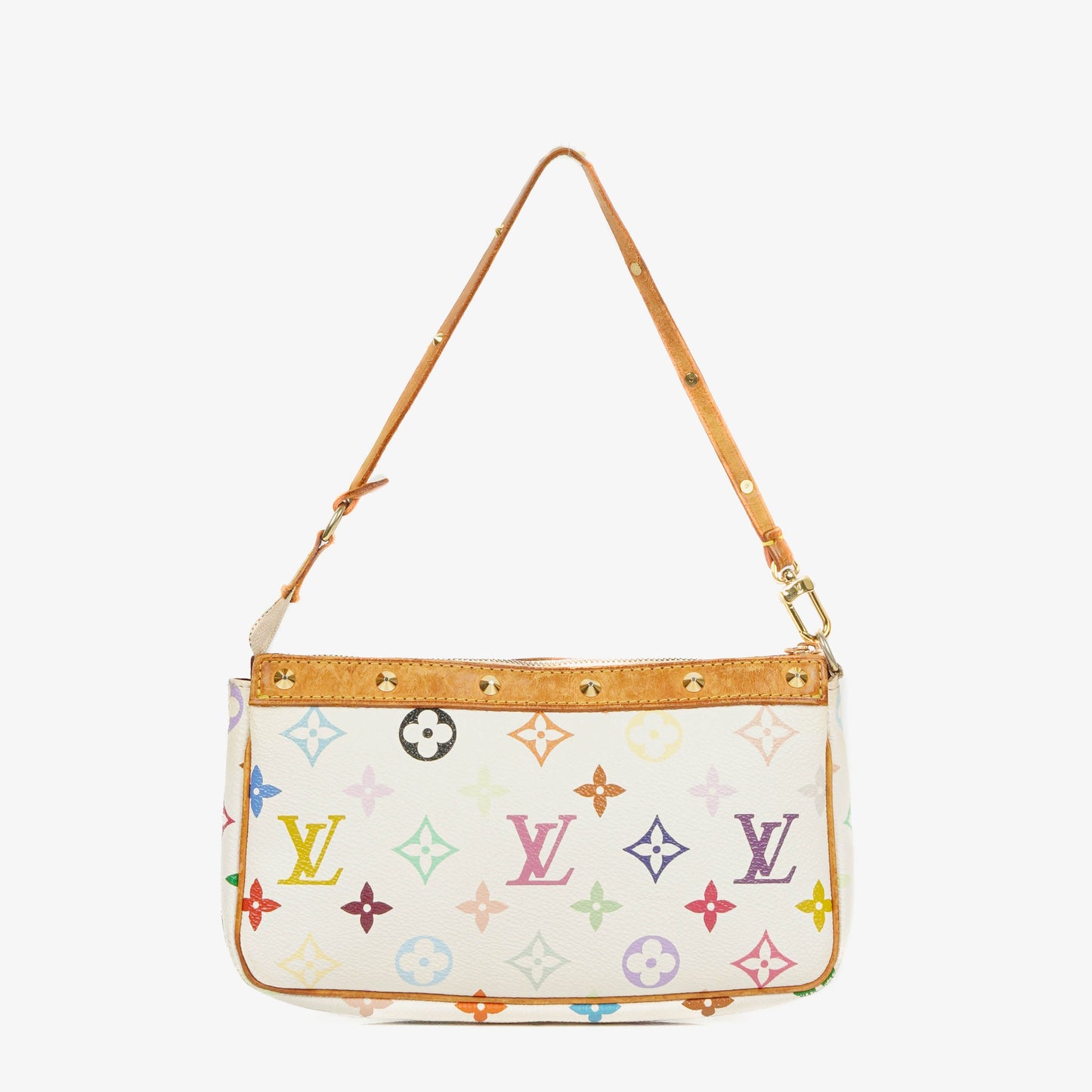 Louis Vuitton Takashi Murakami Pochette Accessoire Multicolor Clutch Handbag