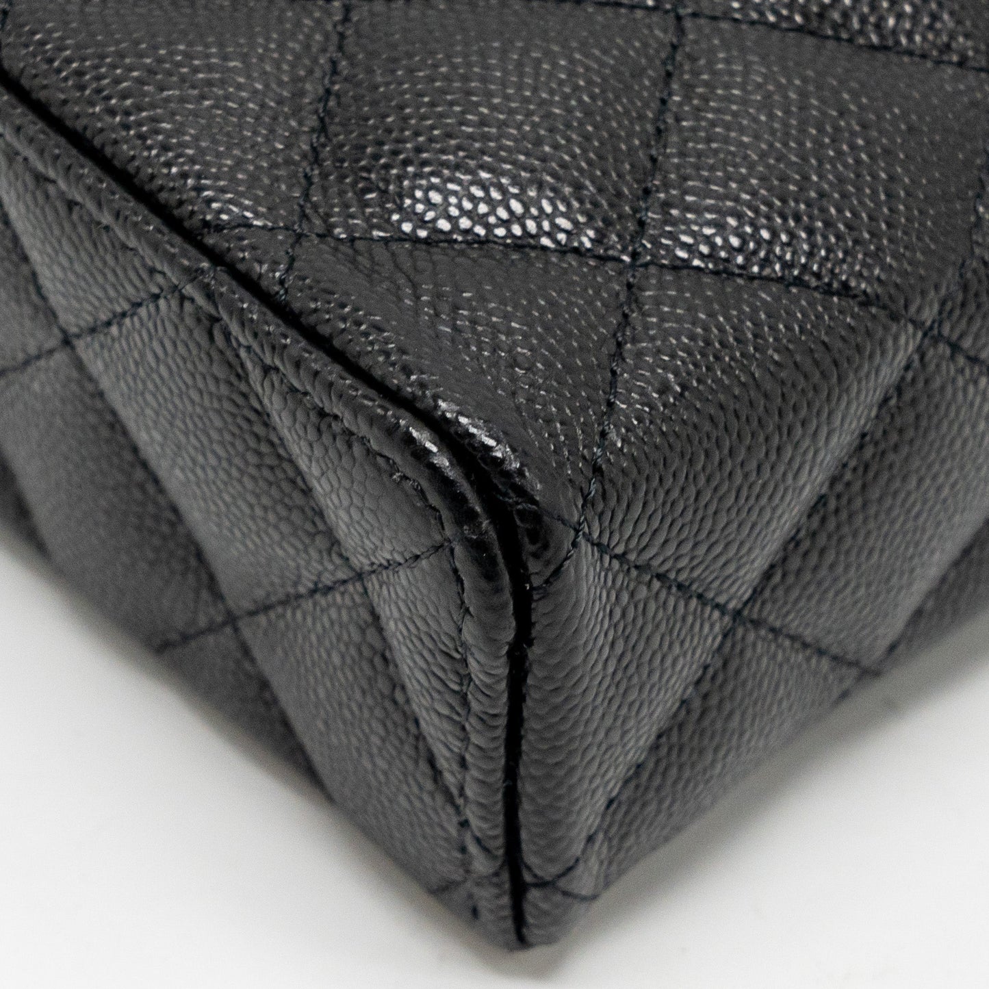 Chanel CC Top Handle Vanity Bag Caviar Black L (Microchip)
