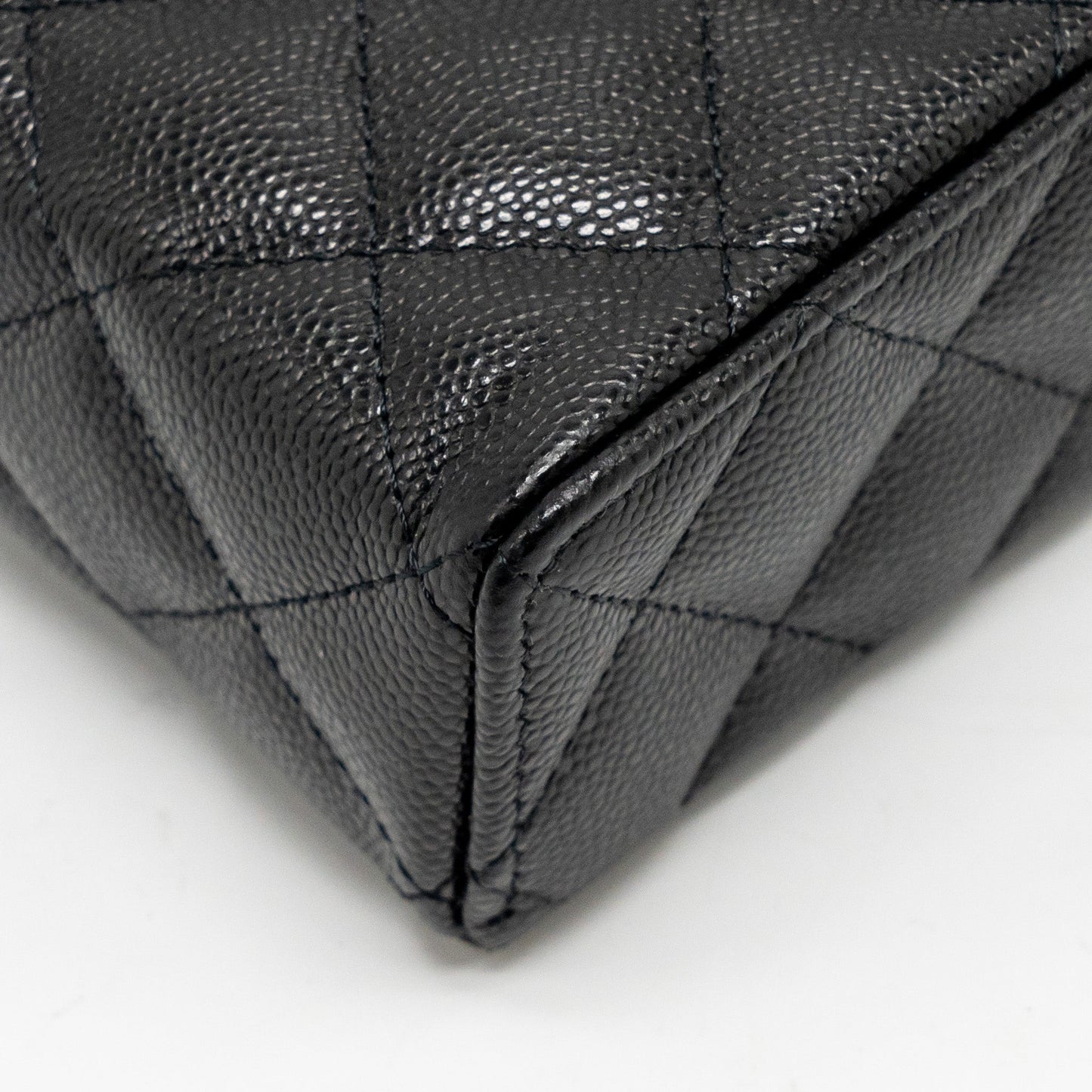 Chanel CC Top Handle Vanity Bag Caviar Black L (Microchip)