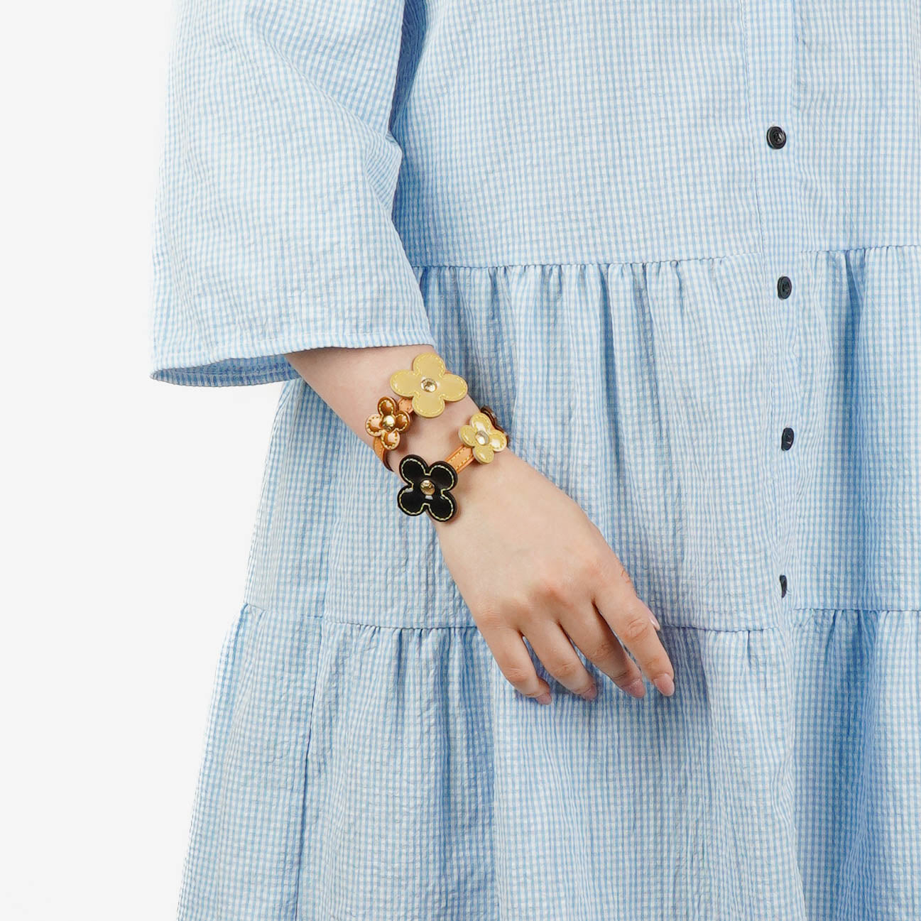 Louis Vuitton Monogram Vernis Lexington Multicolour Fleurs Wrap Bracelet