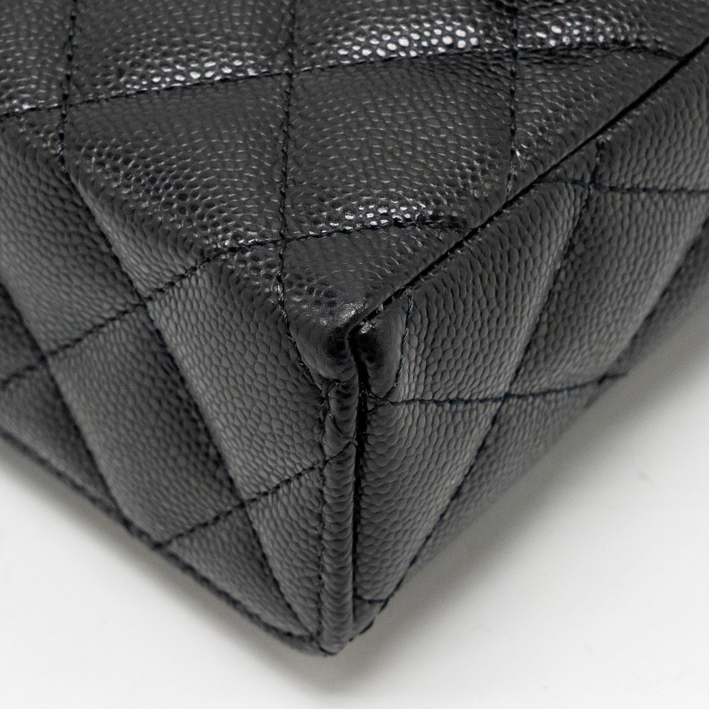 Chanel CC Top Handle Vanity Bag Caviar Black L (Microchip)