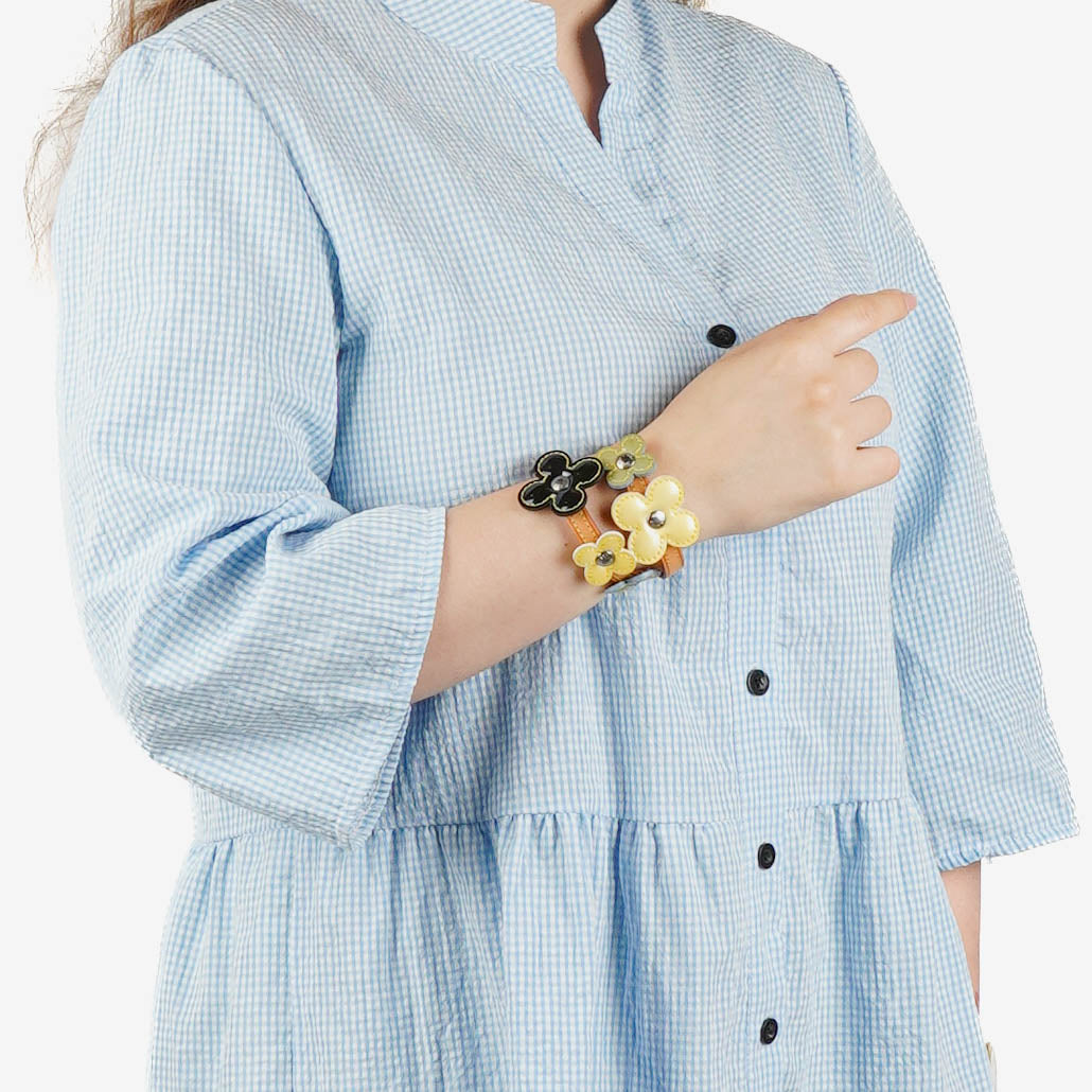 Louis Vuitton Monogram Vernis Lexington Multicolour Fleurs Wrap Bracelet