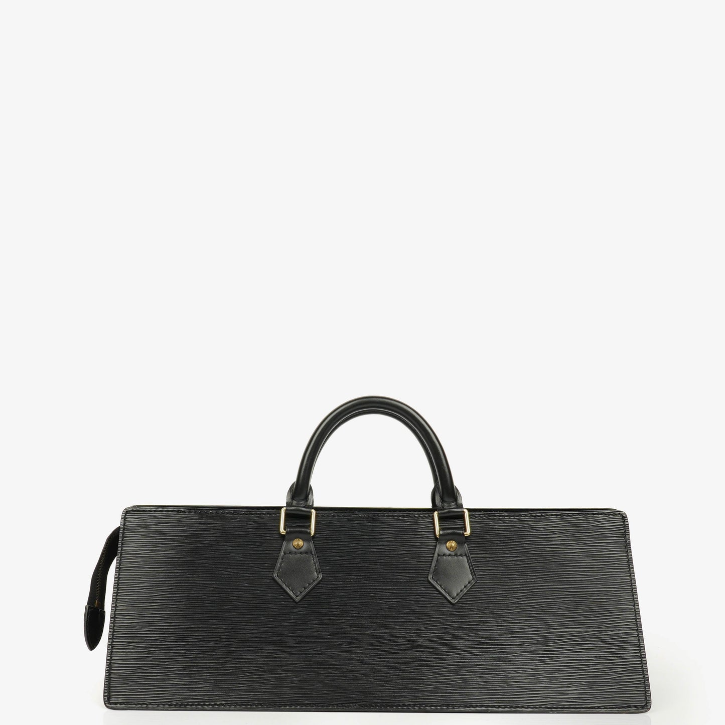 Authentic Louis Vuitton Black EPI Leather Sac Triangle Bag