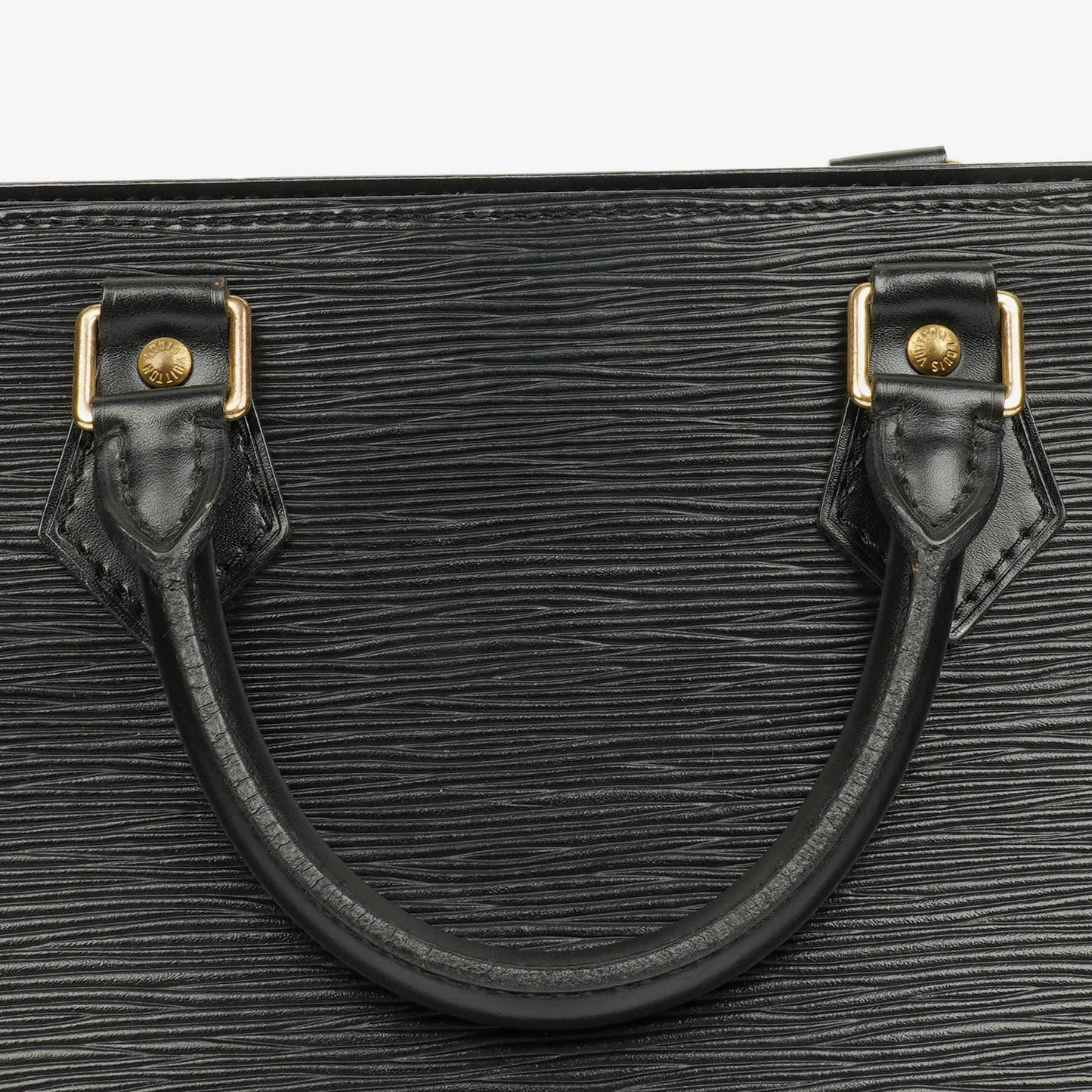 Authentic Louis Vuitton Black EPI Leather Sac Triangle Bag