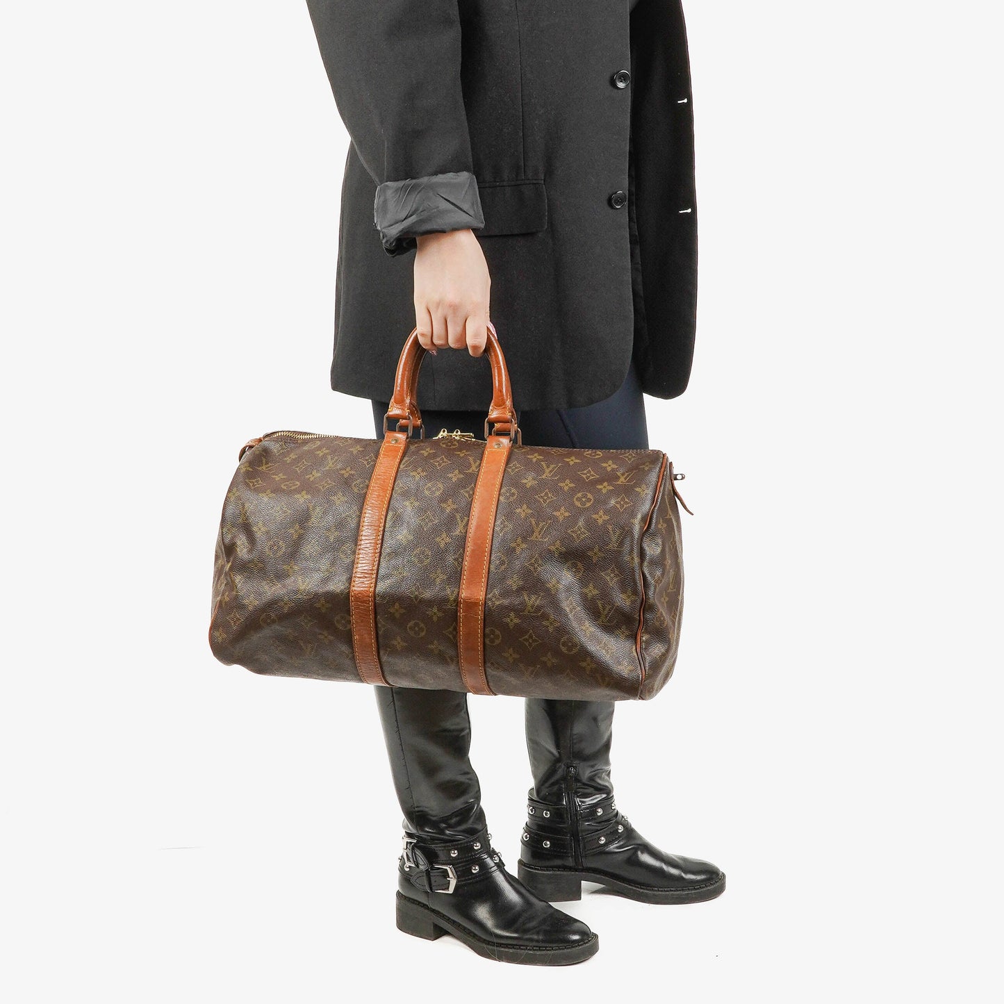 Louis Vuitton Keepall 45 Monogram Canvas Travel Bag