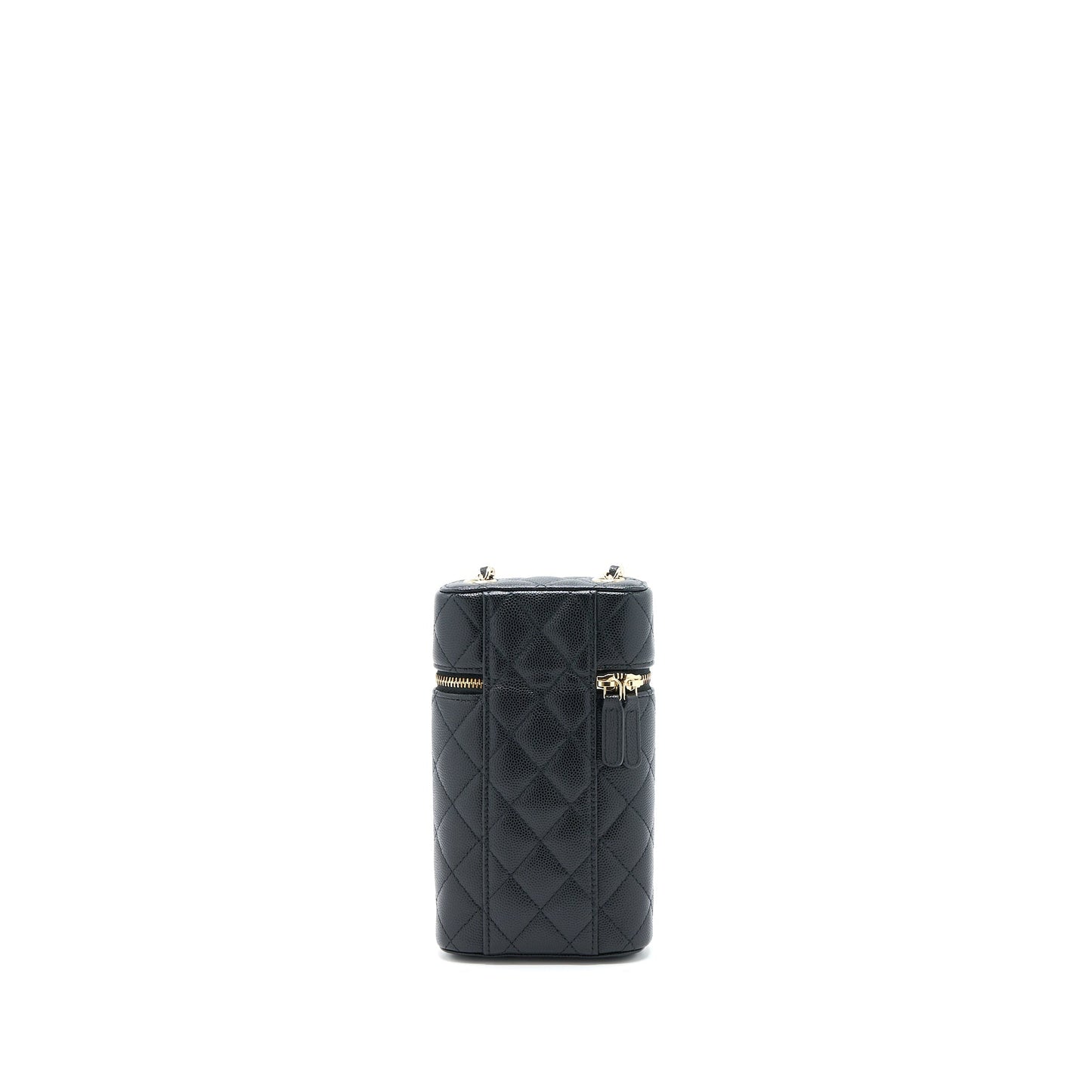 Chanel Vanity Phone Holder with Chain Caviar Black L