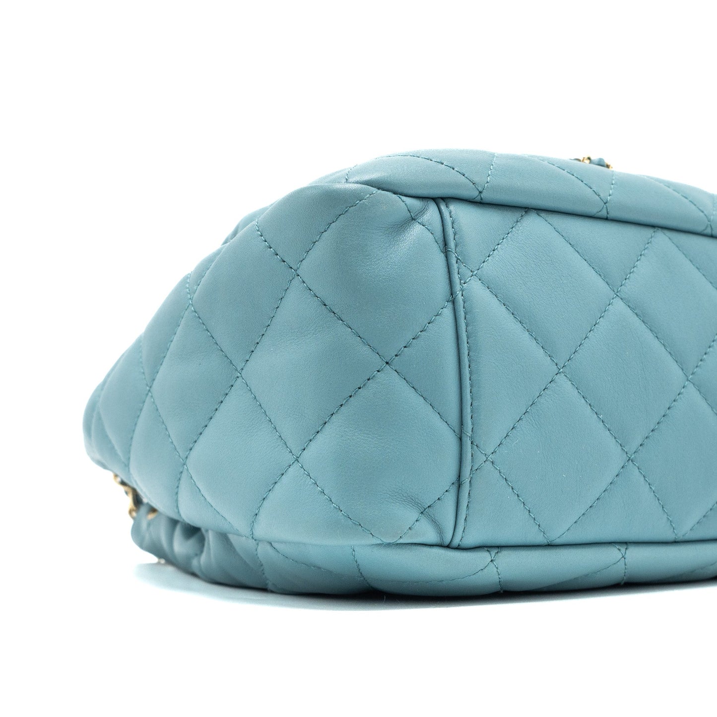 Chanel Bucket Bag Calfskin Light Blue L